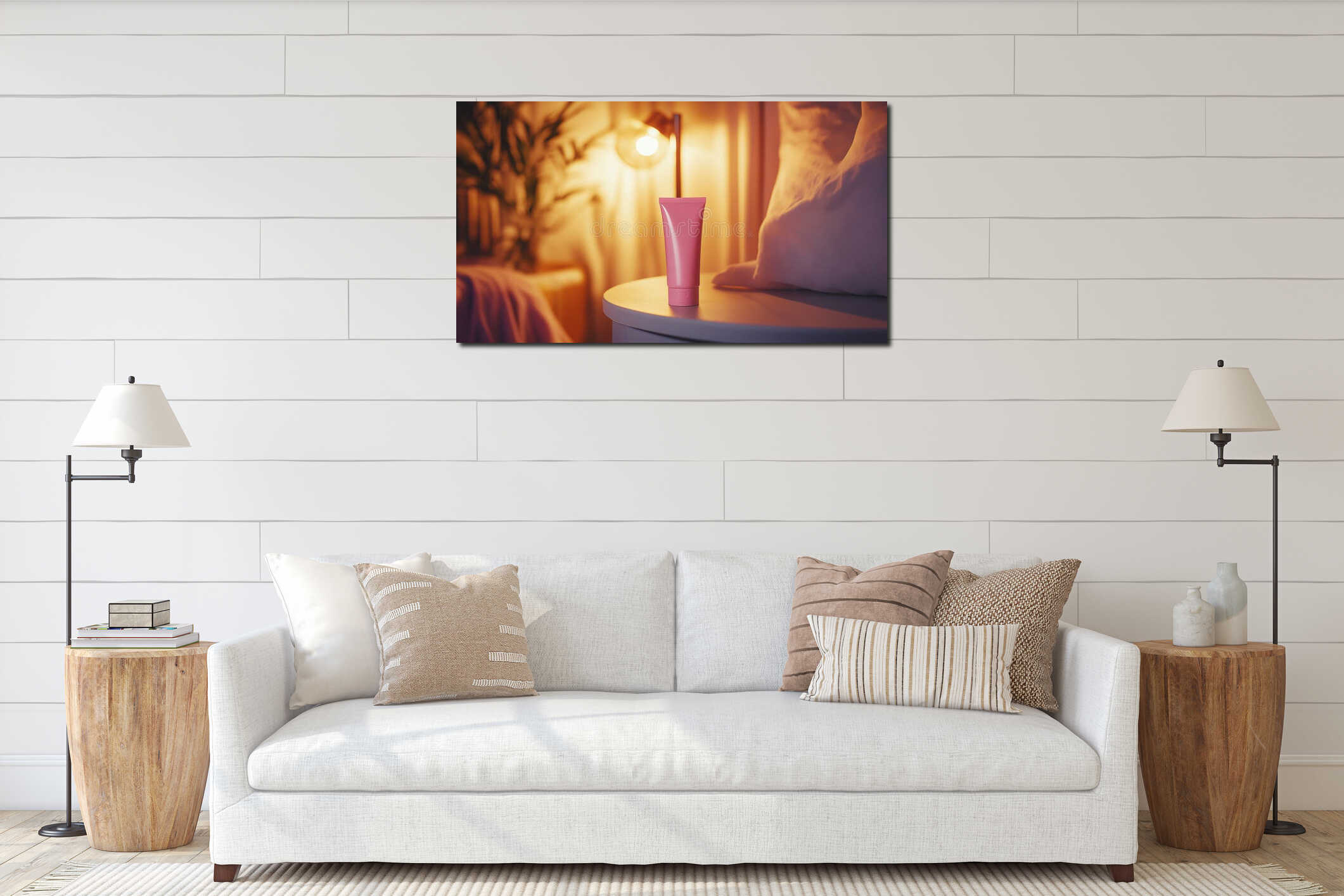 Canvas above sideboard for size context