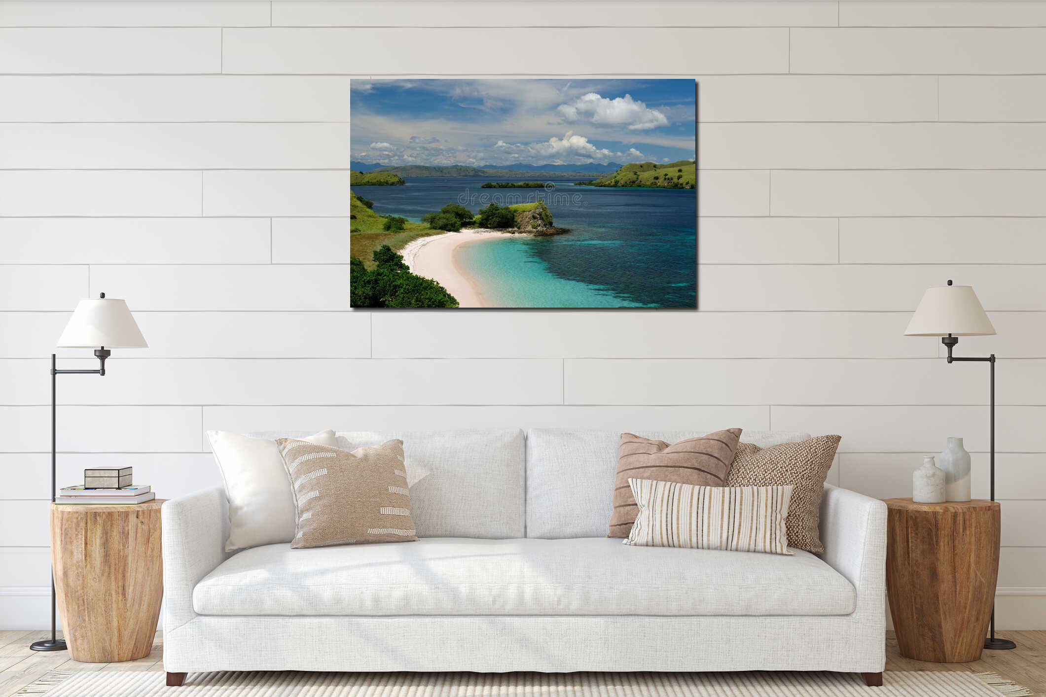 Komodo National Park, Indonesia interior mockup