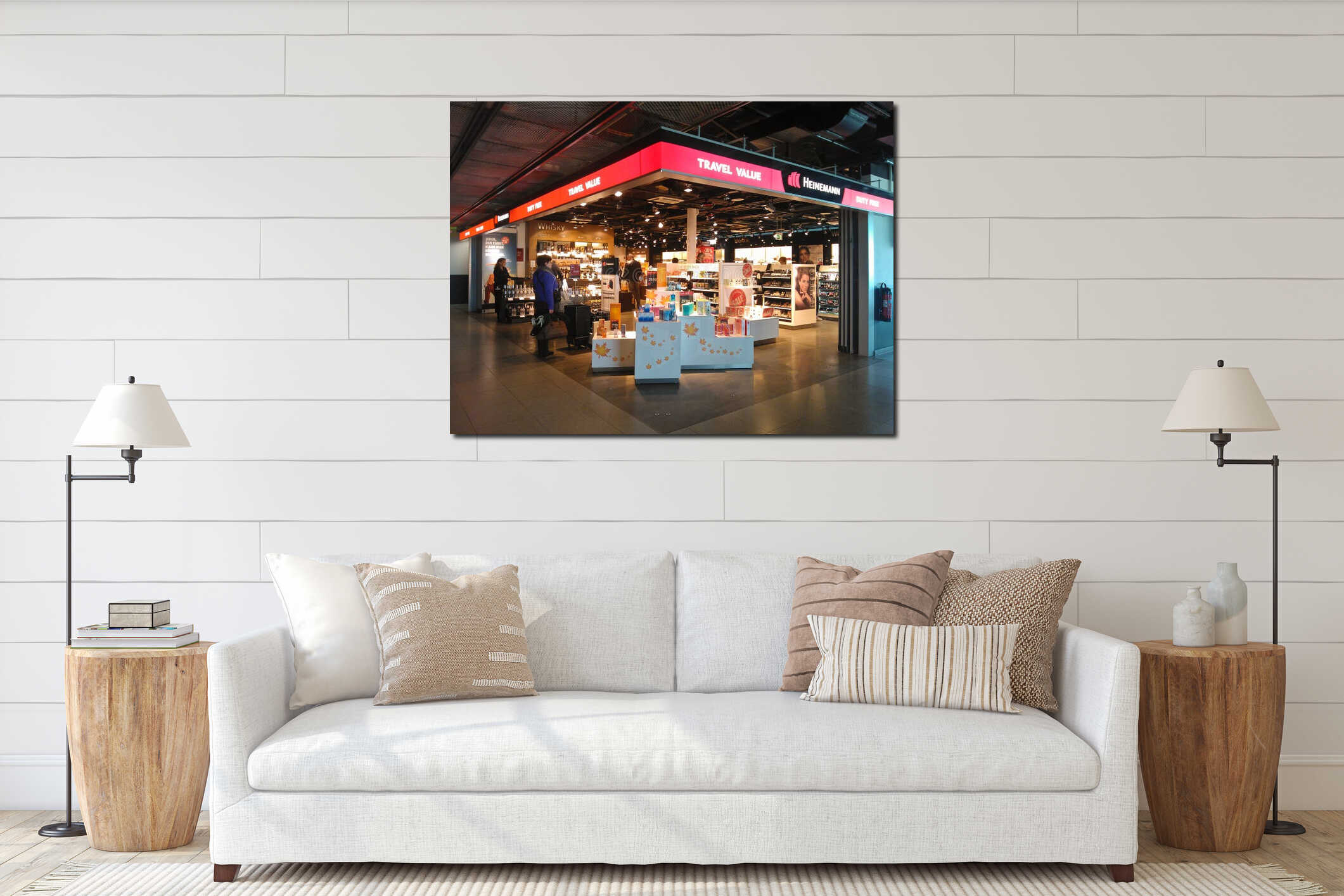 DUTY FREE SHOP interior mockup