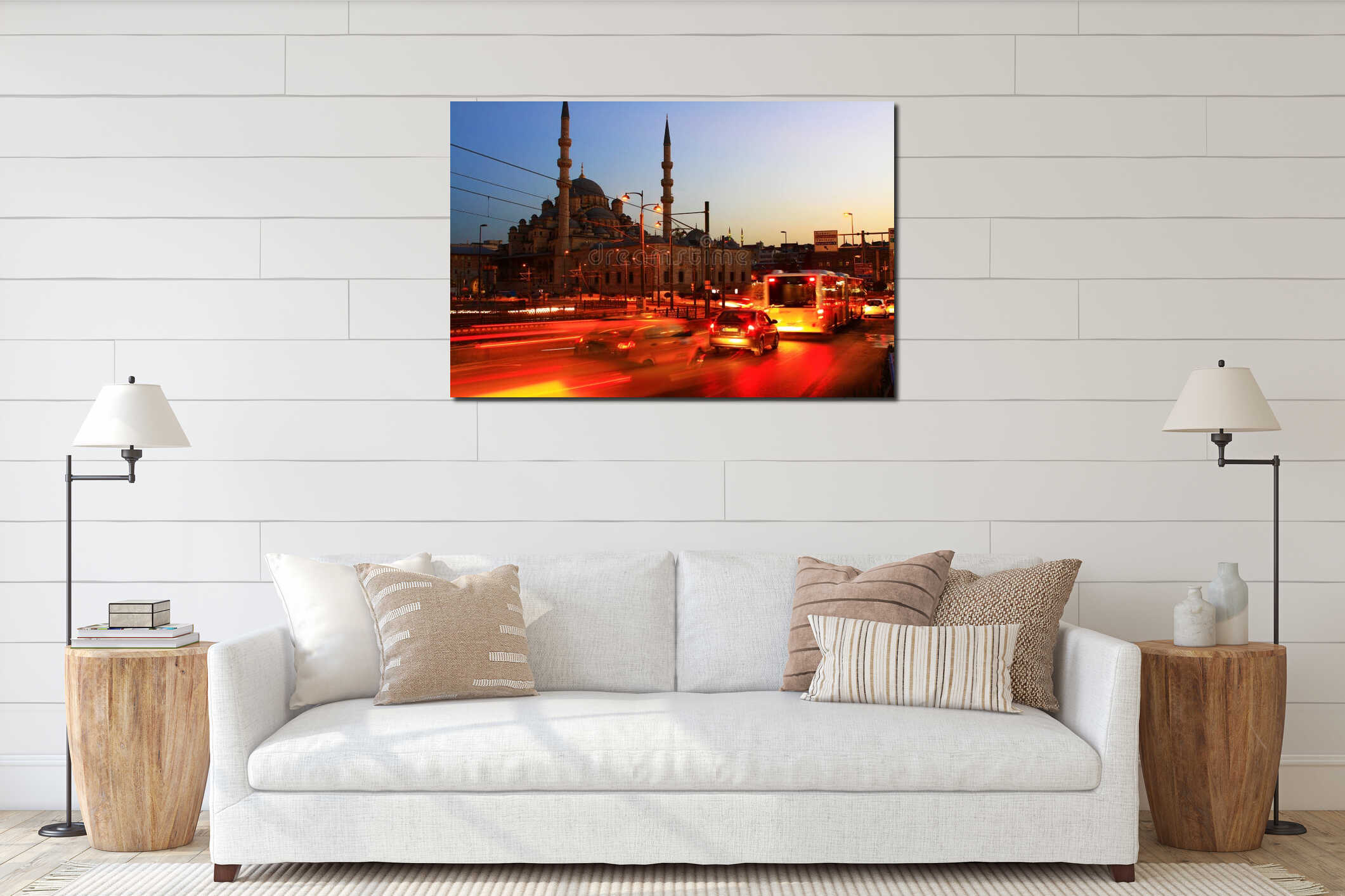 Yeni Mosque Night interior mockup