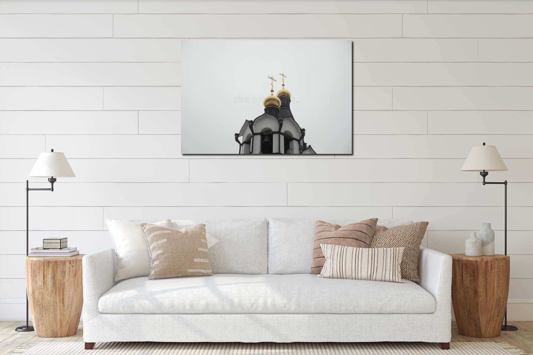 Canvas above sideboard for size context