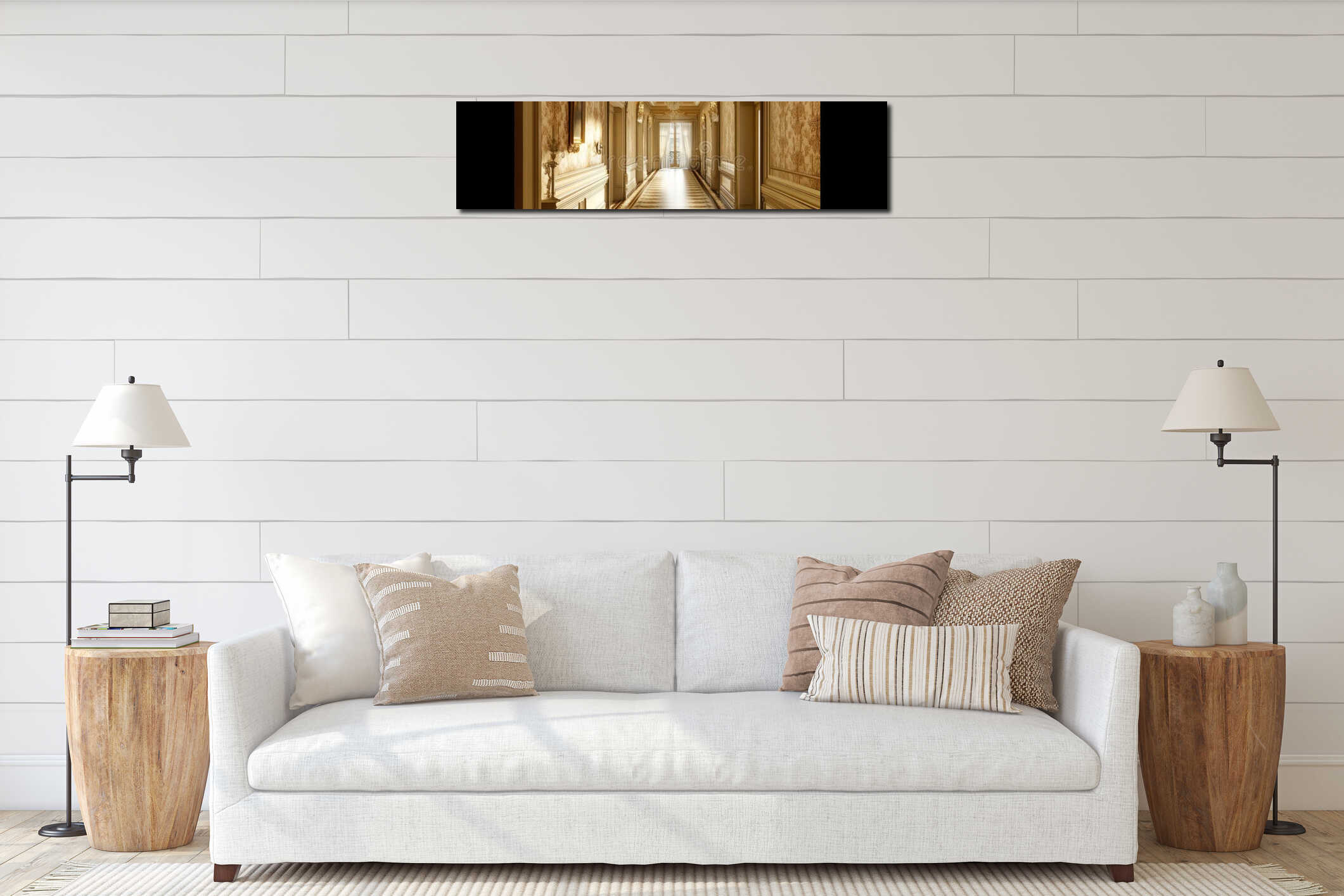 Canvas above sideboard for size context