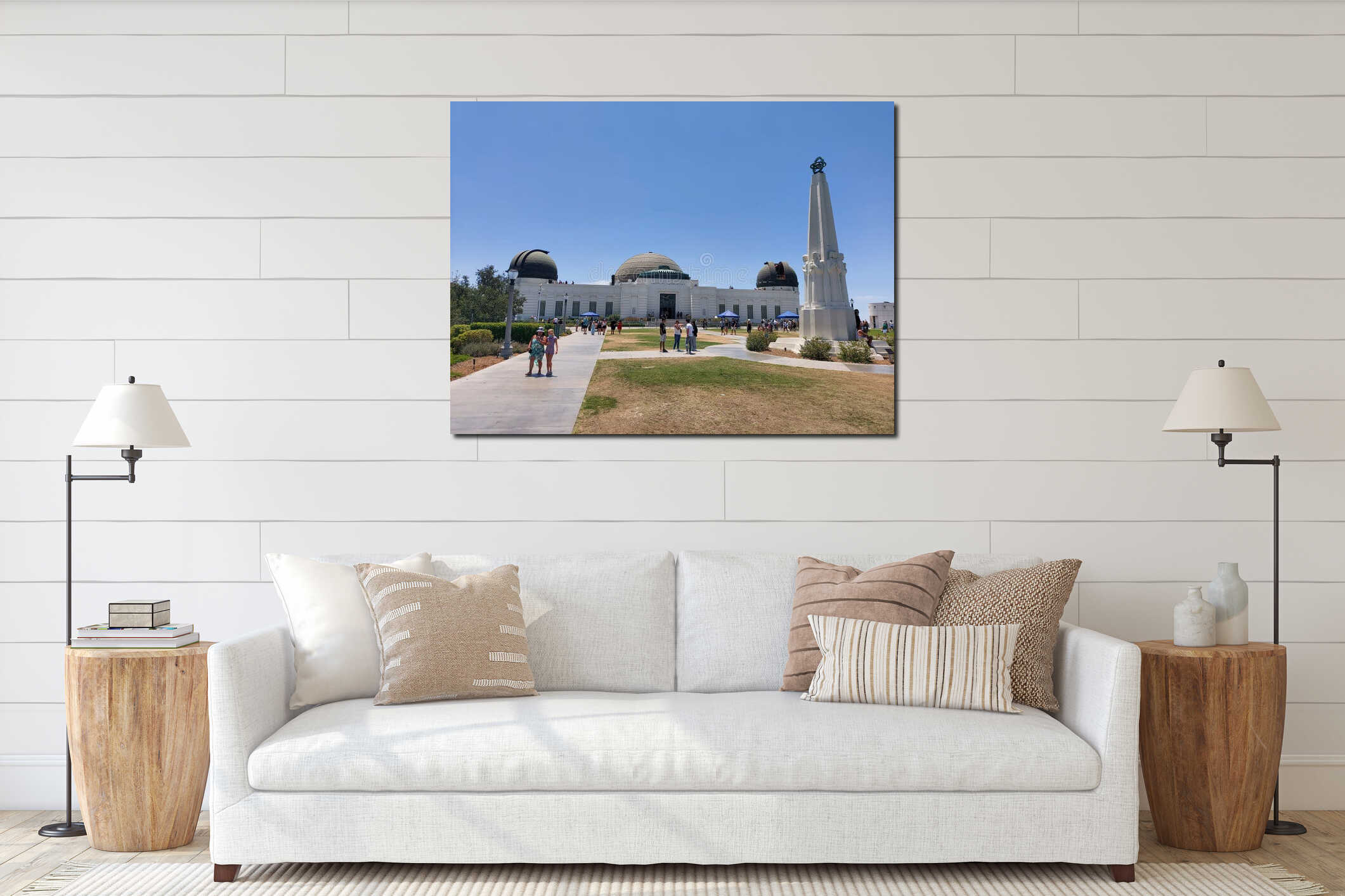 The Griffith observatory Los Angeles California United States of America interior mockup