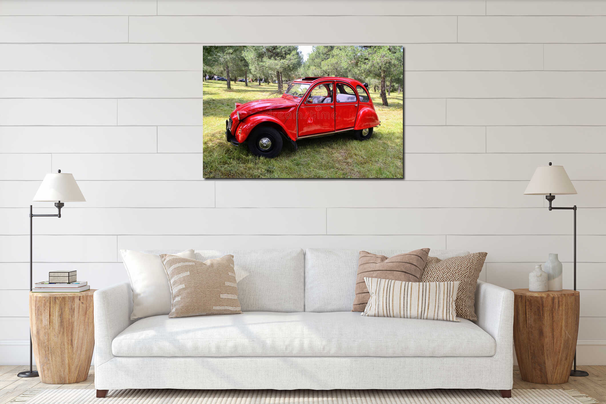 The CitroÃ«n 2CV ("two horse") is an economy car produced by the French company CitroÃ«n from 1948 to 1990. interior mockup