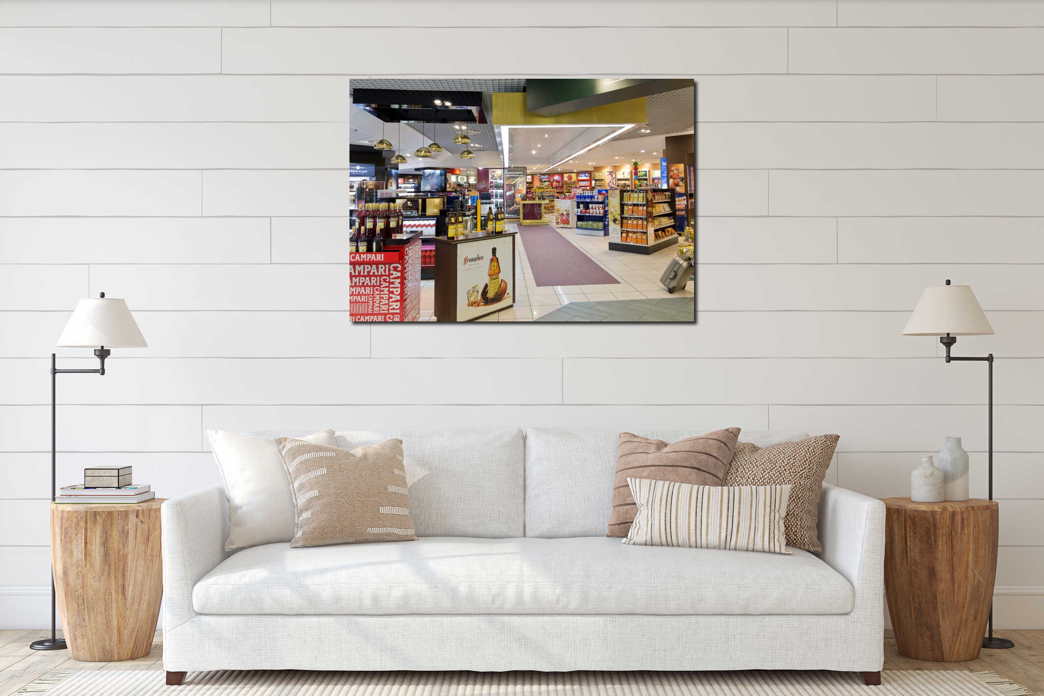 Duty free shop interior mockup