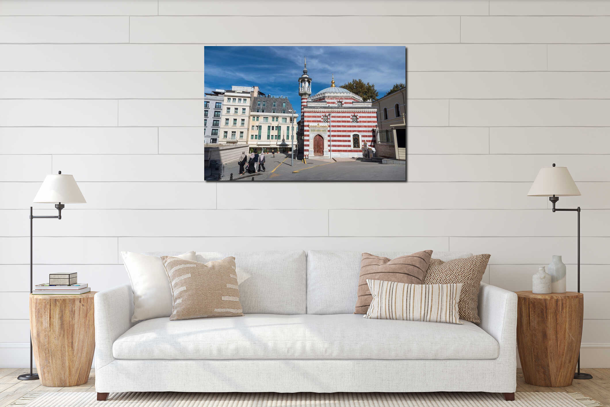 Vilayet Mosque in Istanbul, Turkey. interior mockup