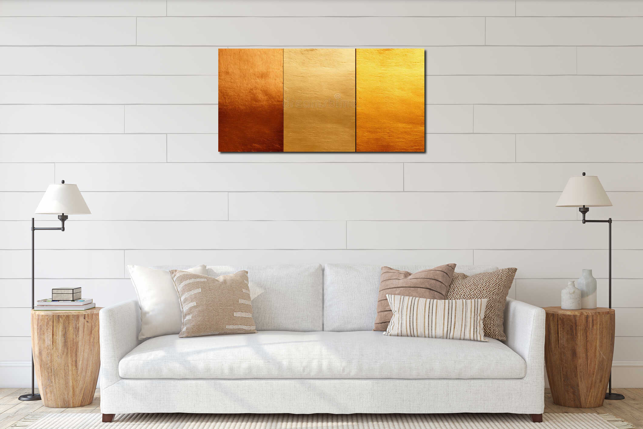 Canvas above sideboard for size context