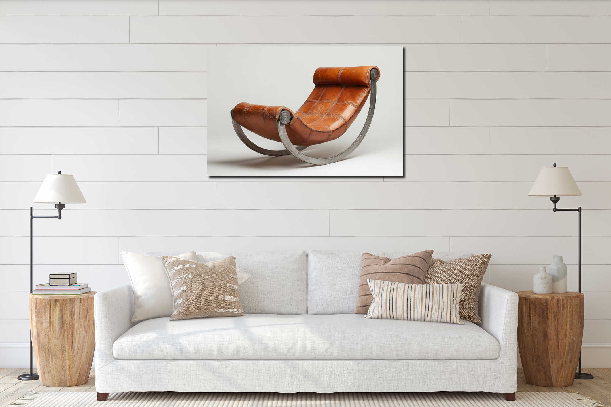 Canvas above sideboard for size context