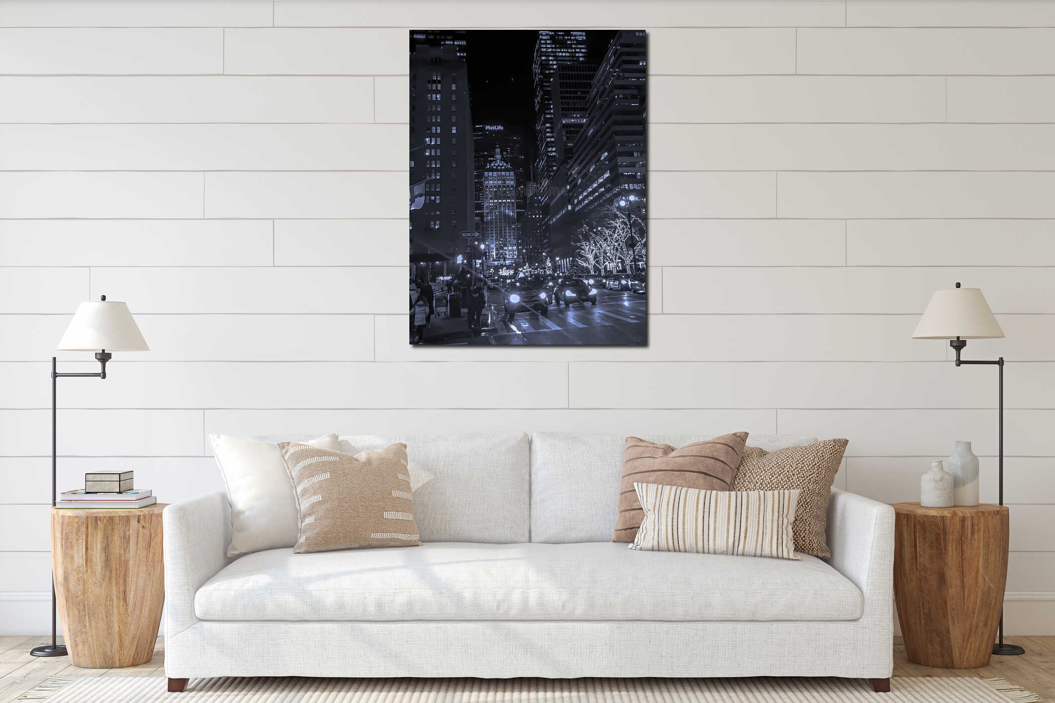 Another splendid night in NYC. interior mockup