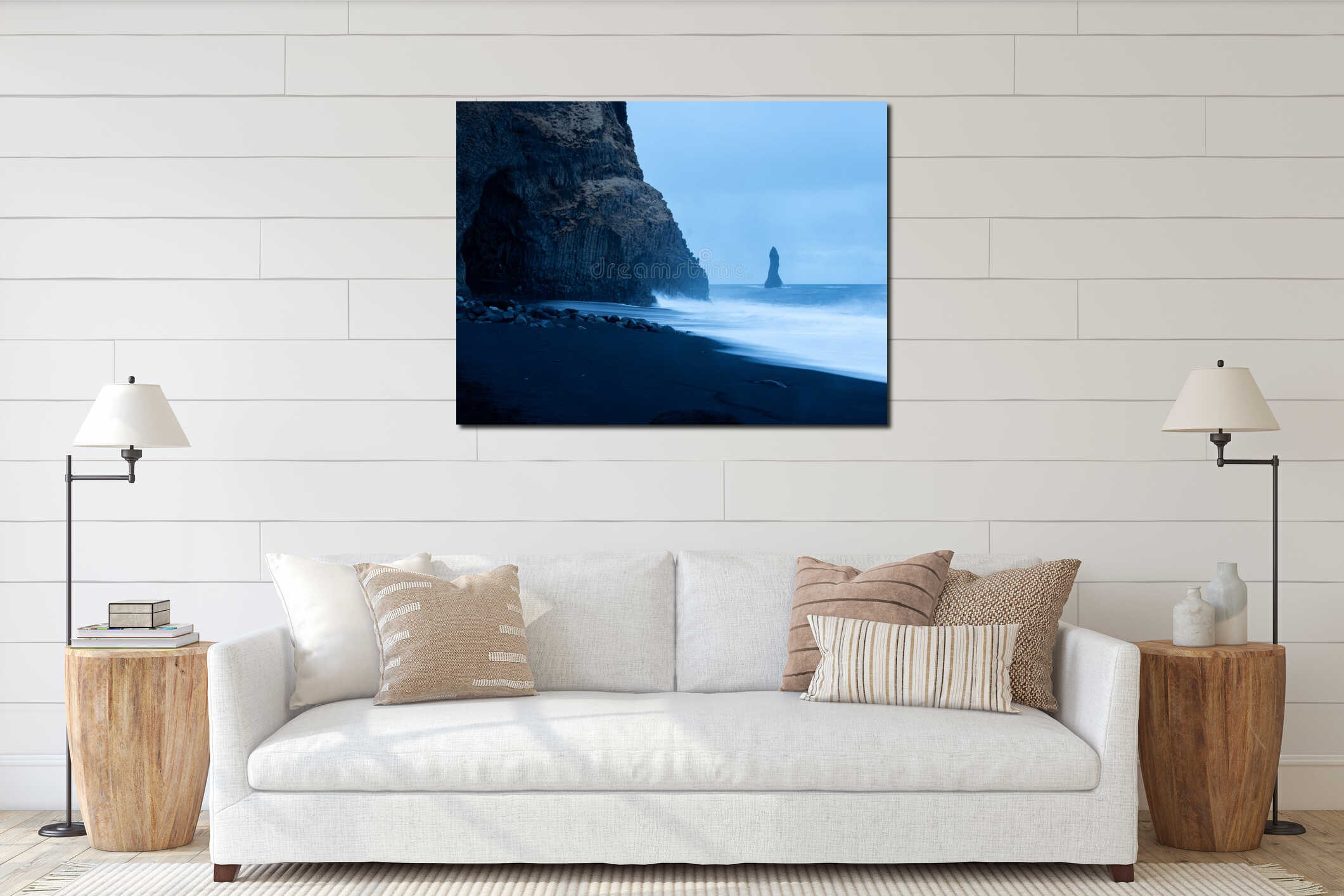 Canvas above sideboard for size context