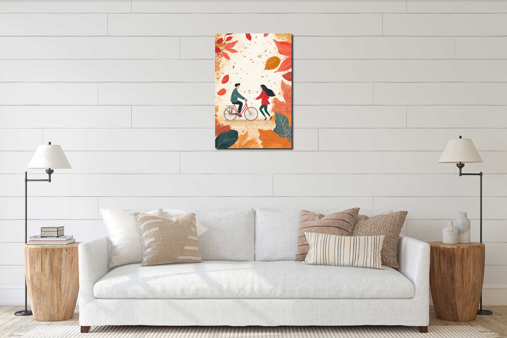 Canvas above sideboard for size context