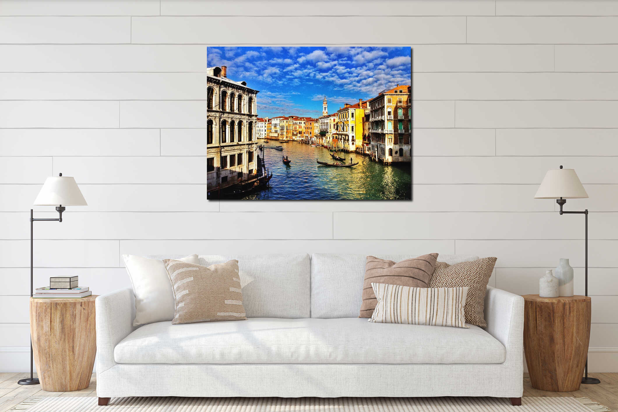 Venice grand canal interior mockup