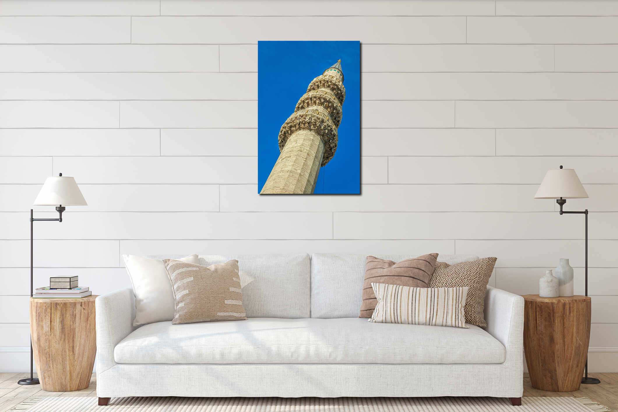 Minaret of the New Mosque (Yeni Cami) interior mockup