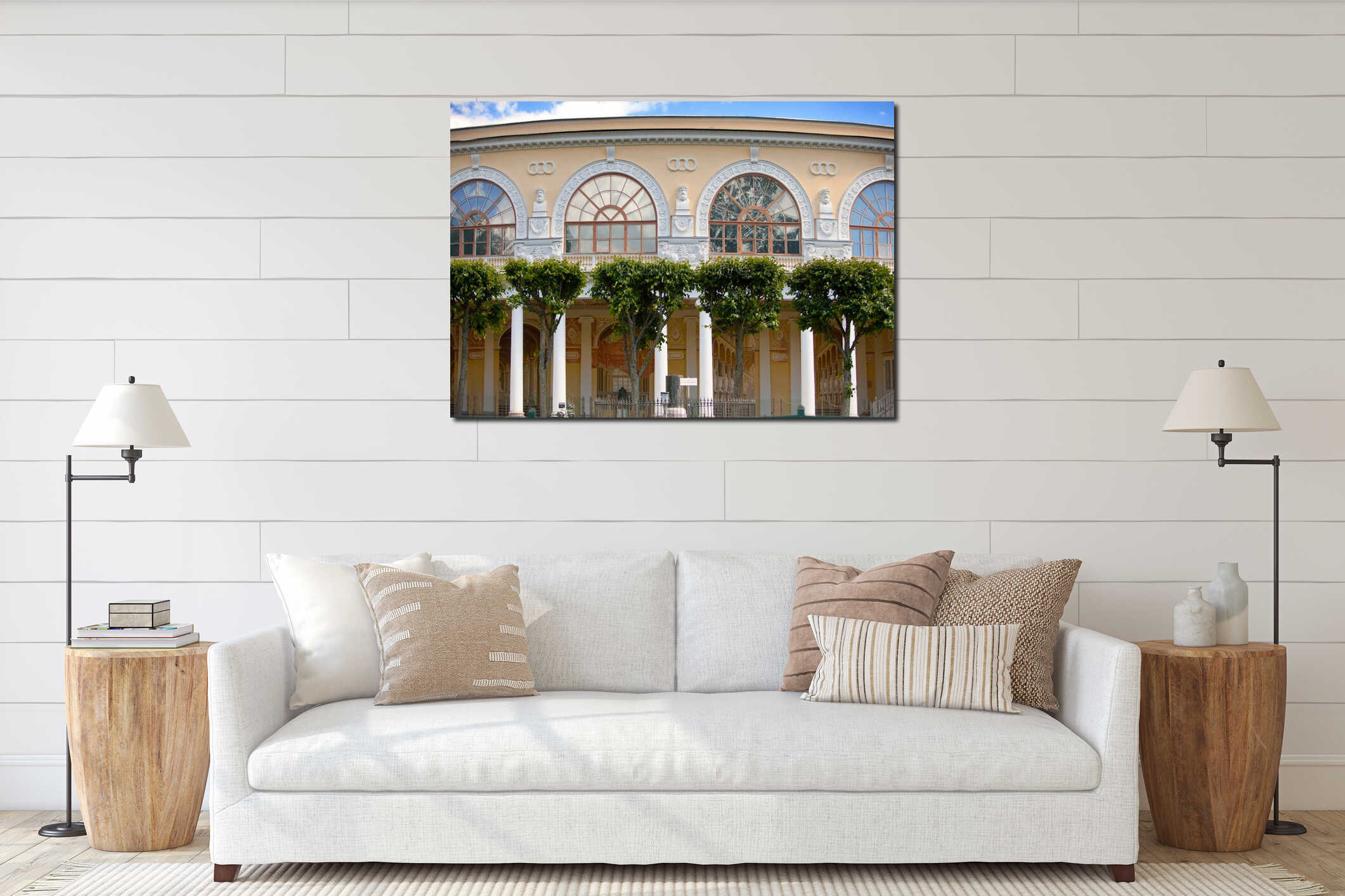 Russia. Palace in Pavlovsk, near St.Petersburg, at summer interior mockup