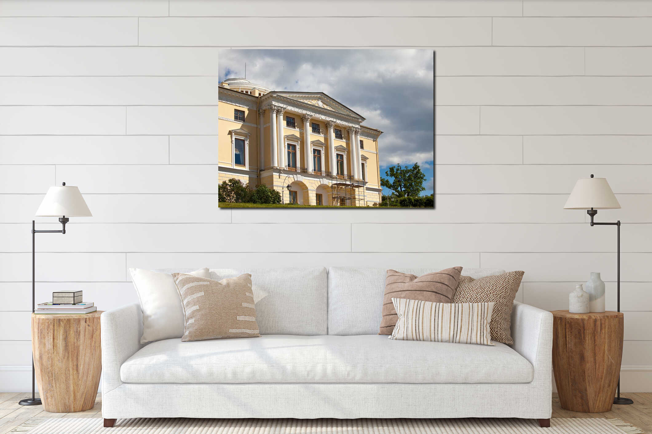 Russia. Palace in Pavlovsk, near St.Petersburg interior mockup
