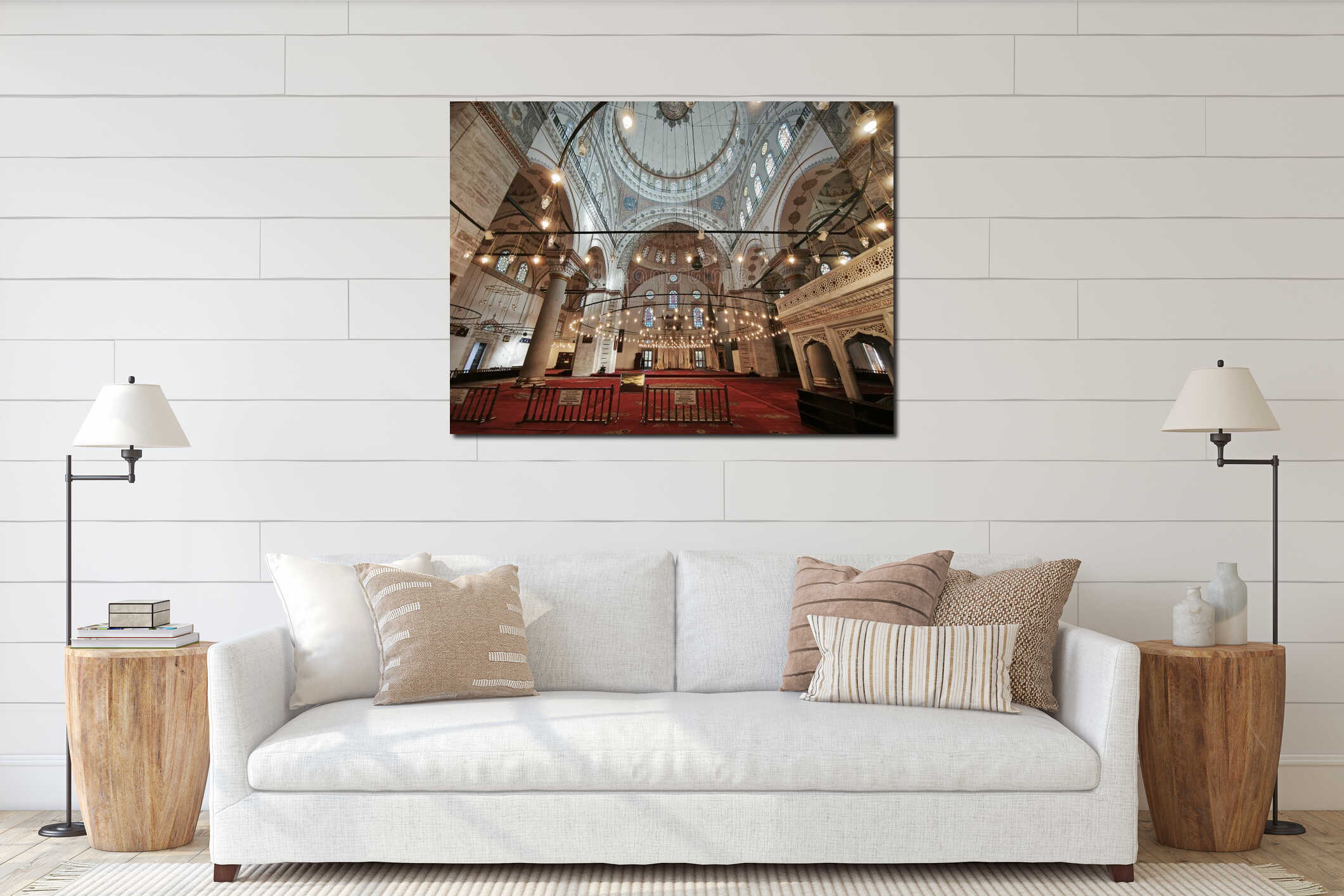 Beyazit Mosque Interior, Istanbul, Turkey interior mockup