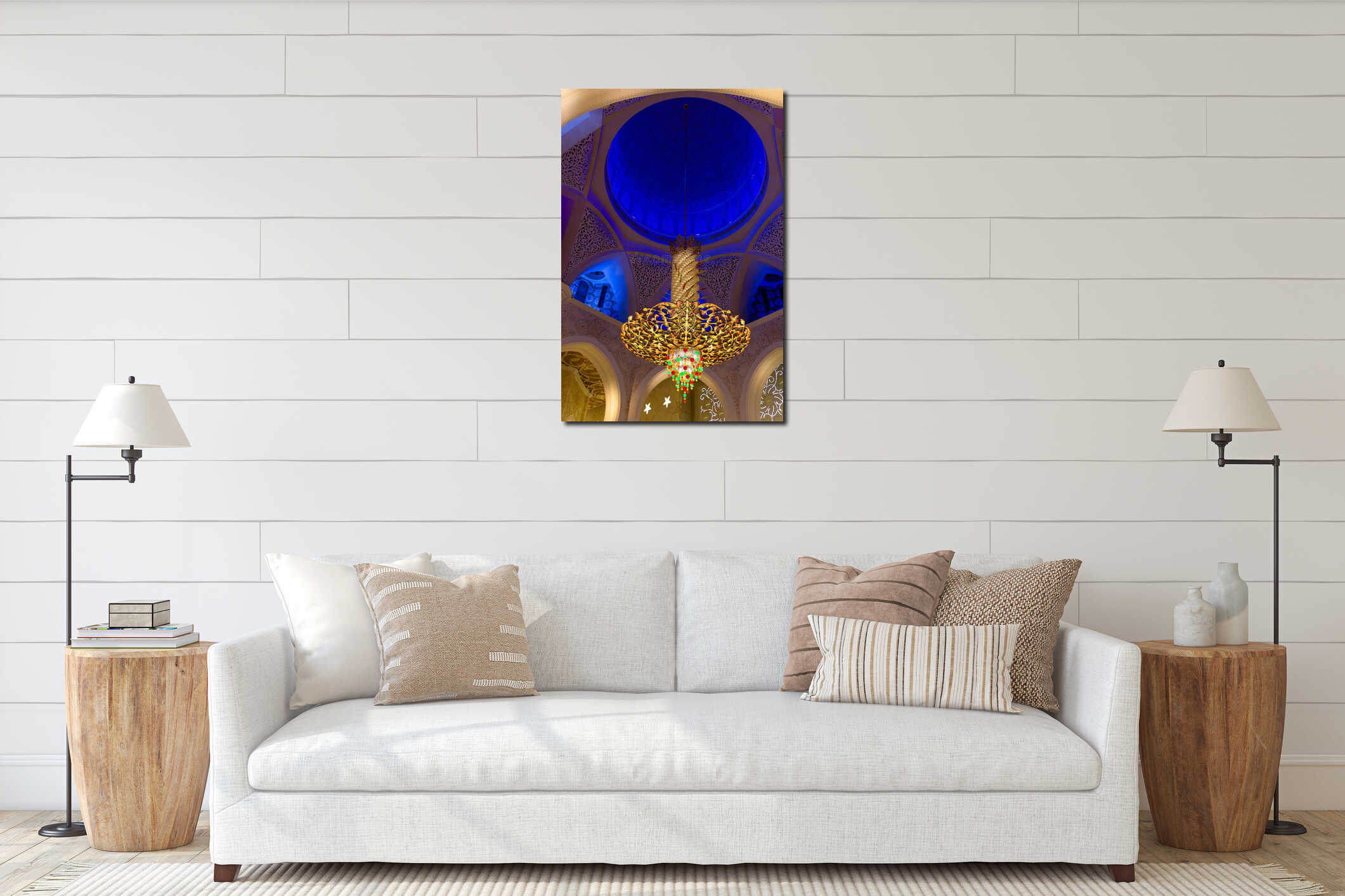 Grand Chandelier, Blue Dome interior mockup