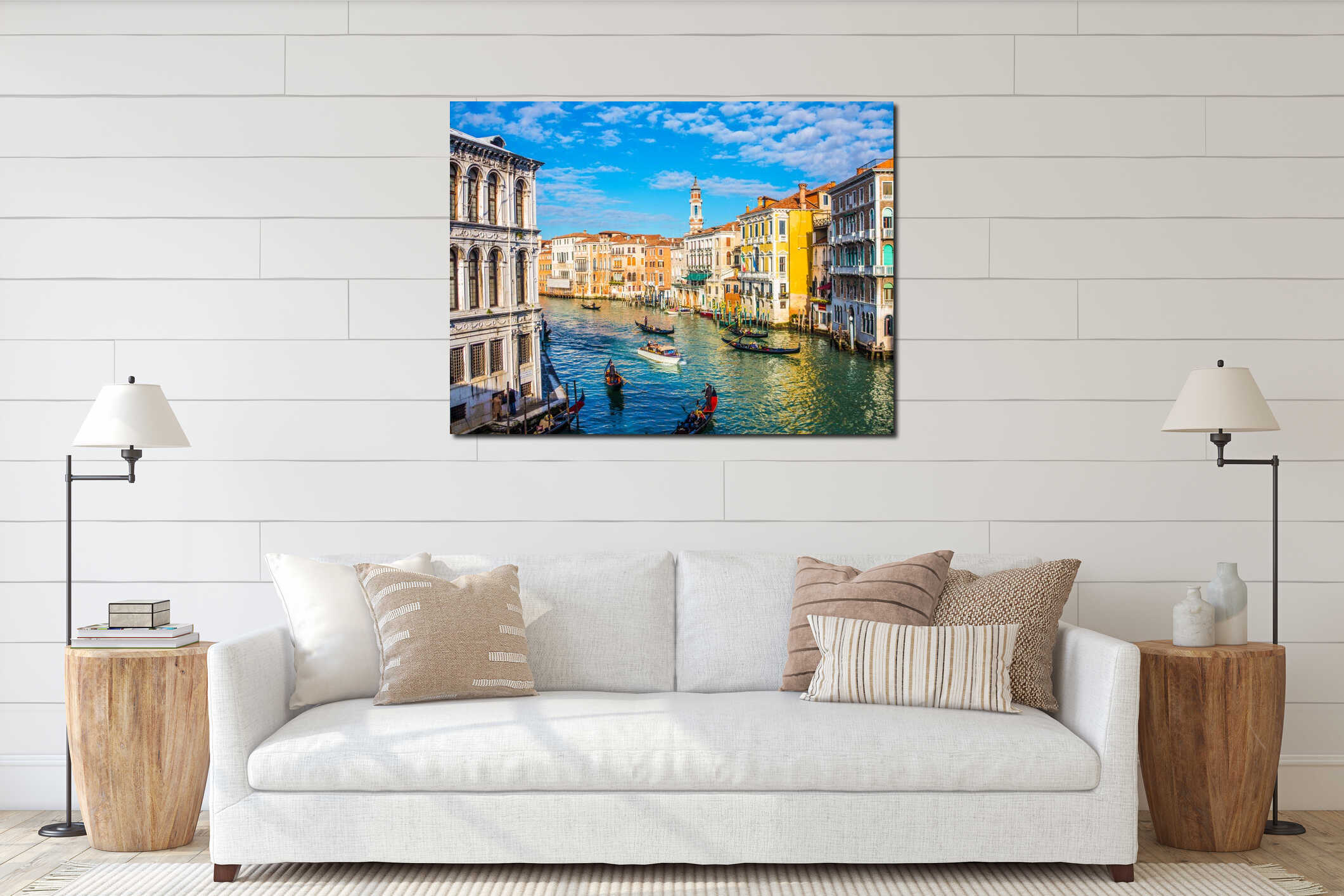 Venice grand canal interior mockup