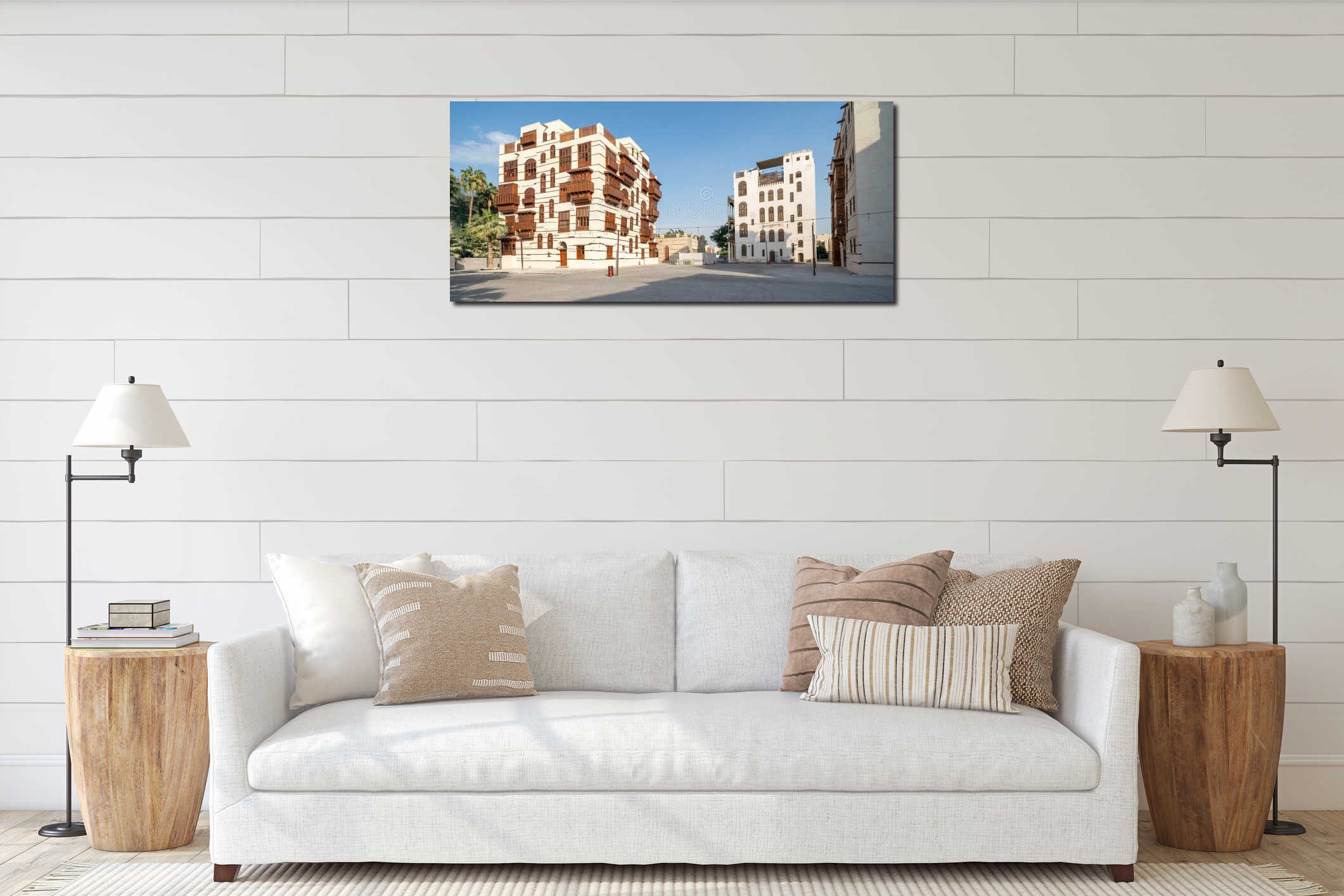 The historic Al Balad district of Jeddah, Saudi Arabia interior mockup