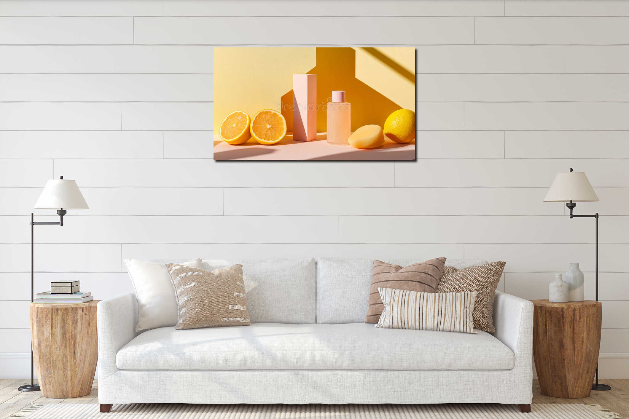 Canvas above sideboard for size context