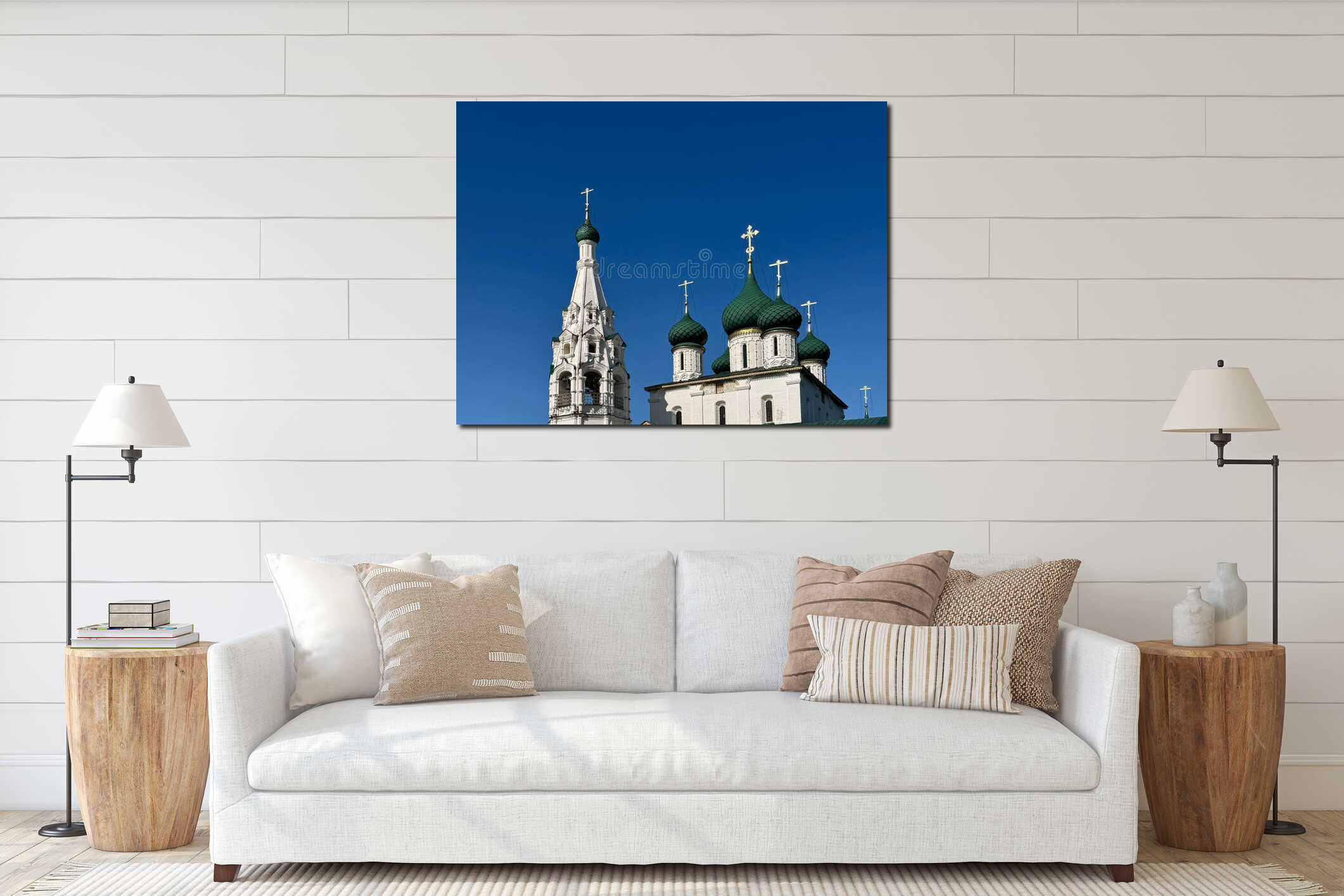 Canvas above sideboard for size context