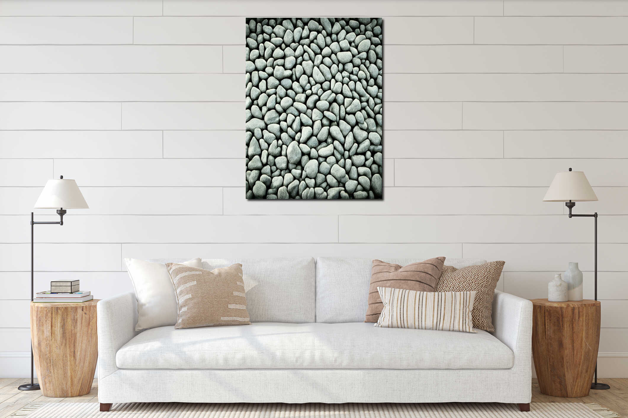 Canvas above sideboard for size context