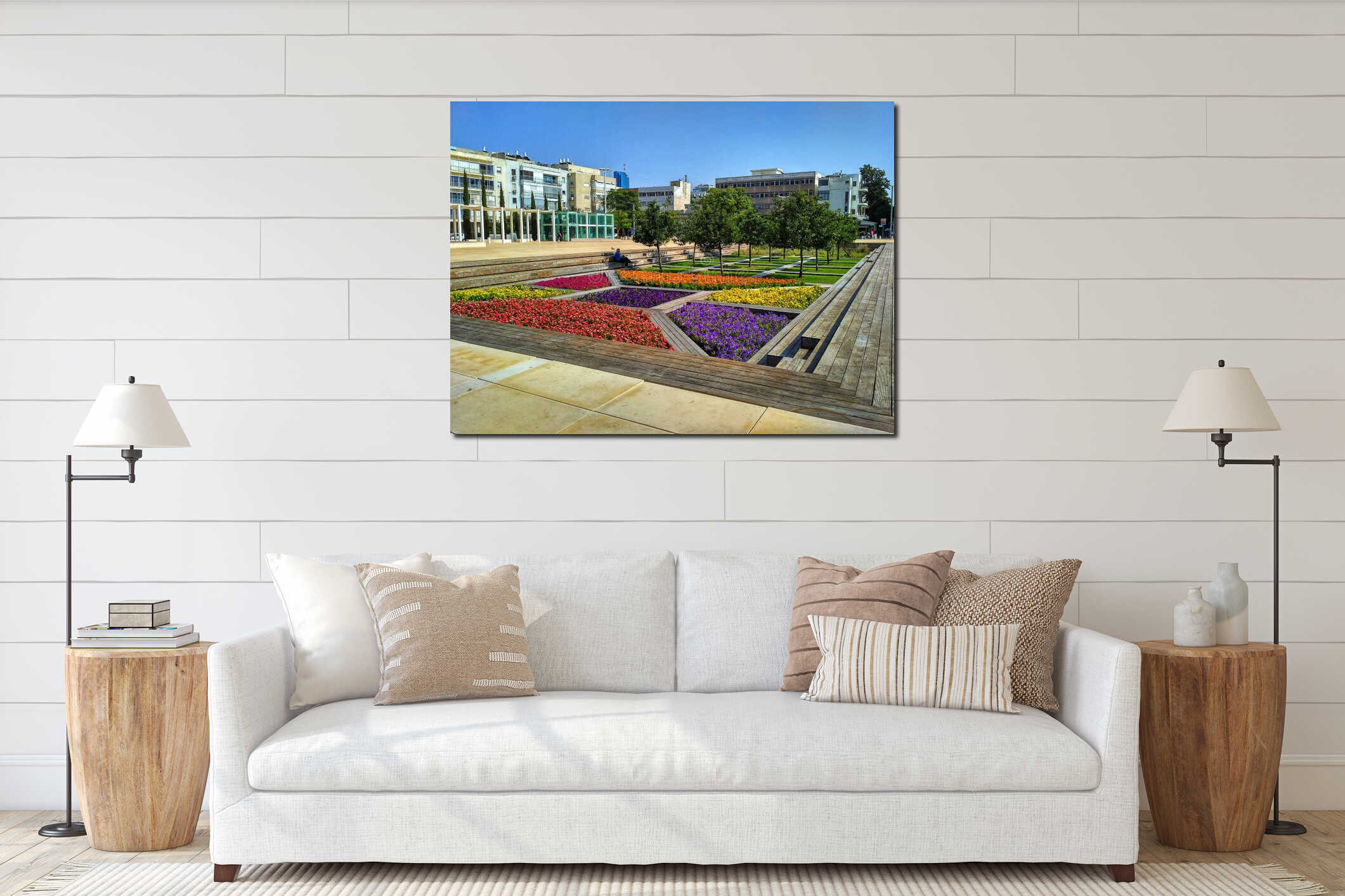Habima Square Sunken Gardens, Tel Aviv, Israel interior mockup