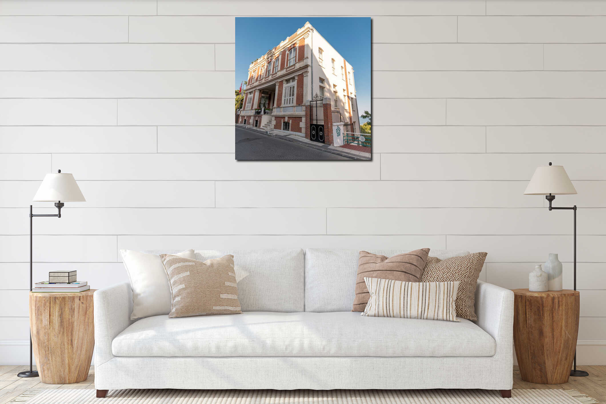 The municipality building, city hall of Tekirdag, Turkiye interior mockup