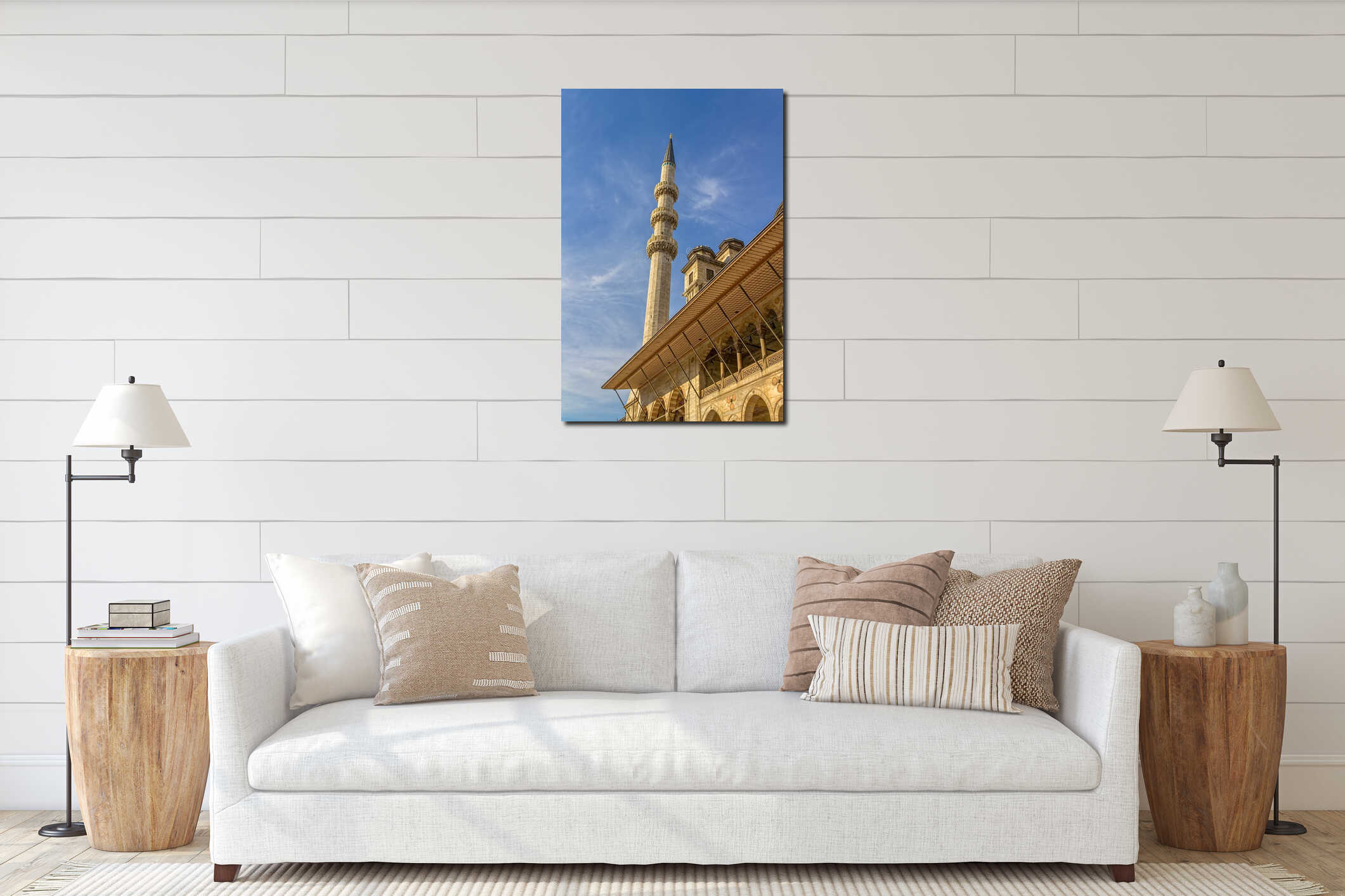 Minaret of the New Mosque (Yeni Cami) interior mockup