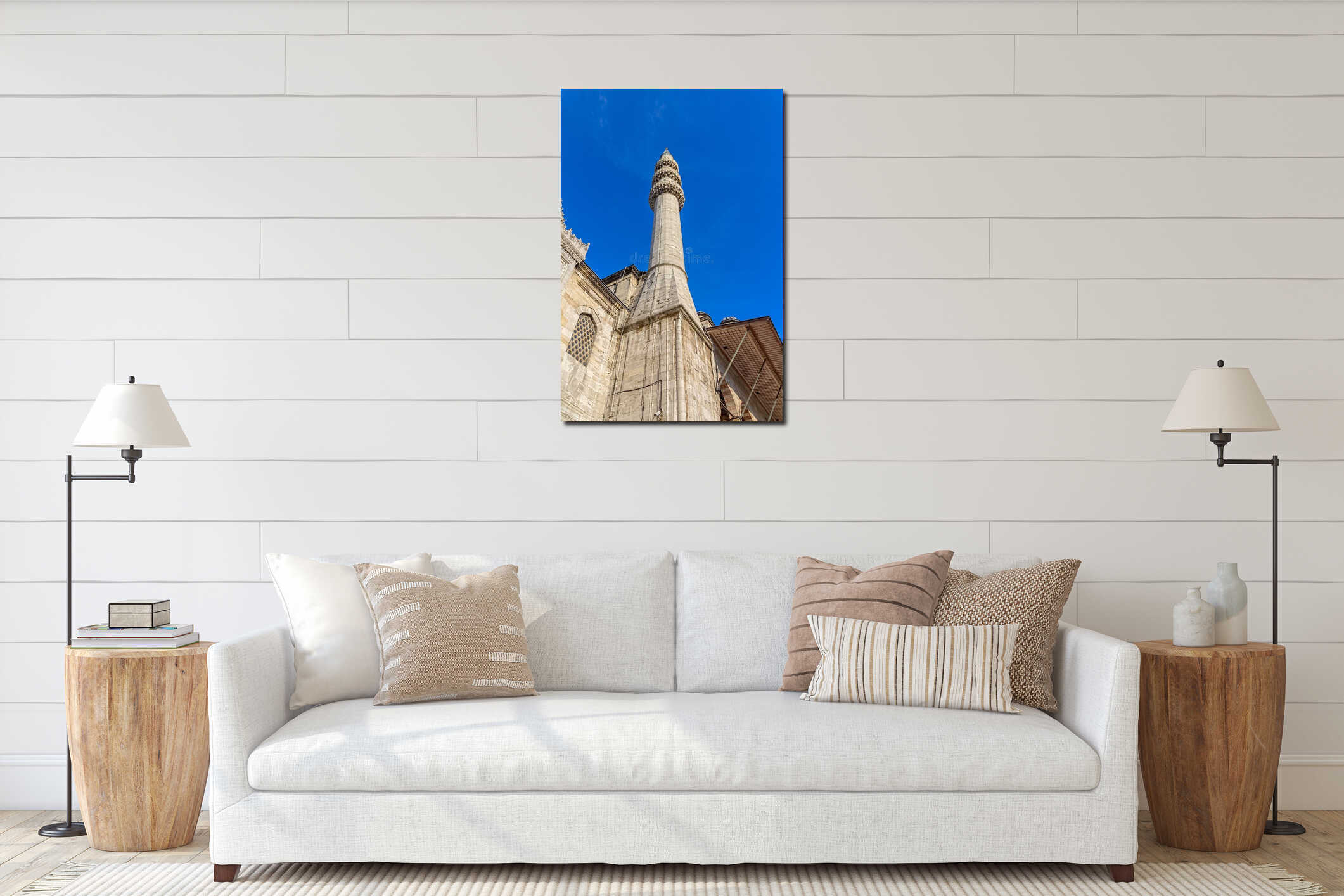 Minaret of the New Mosque (Yeni Cami) interior mockup