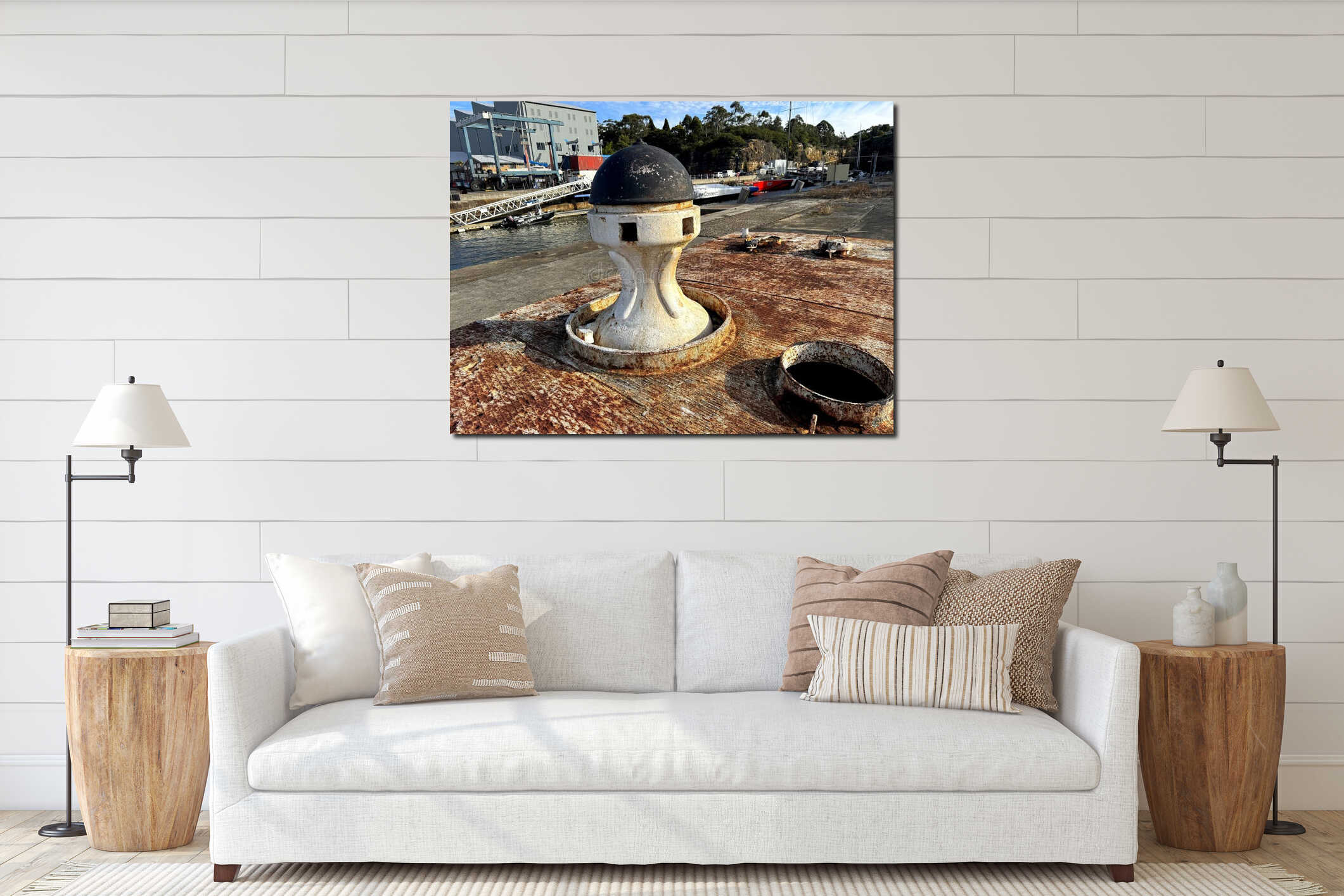 Ventilator cowl or sometimes called a mushroom vent or air vent cowl interior mockup