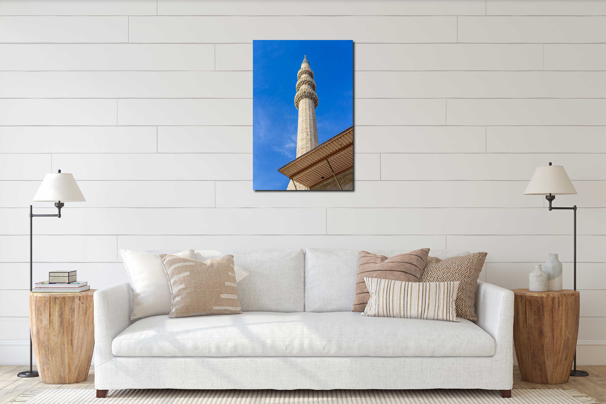 New Mosque (Yeni Cami) minaret interior mockup