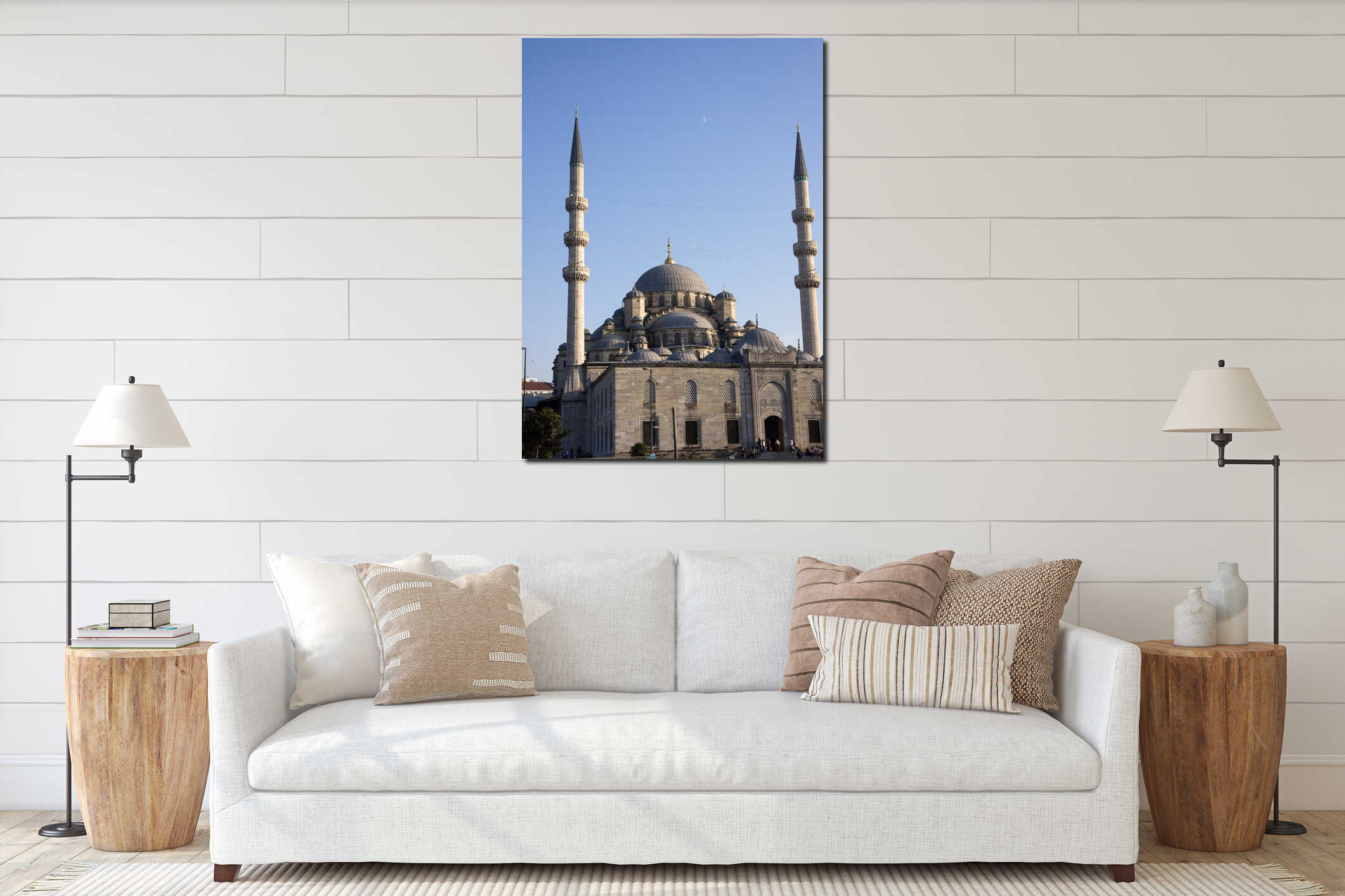 Istanbul new mosque interior mockup
