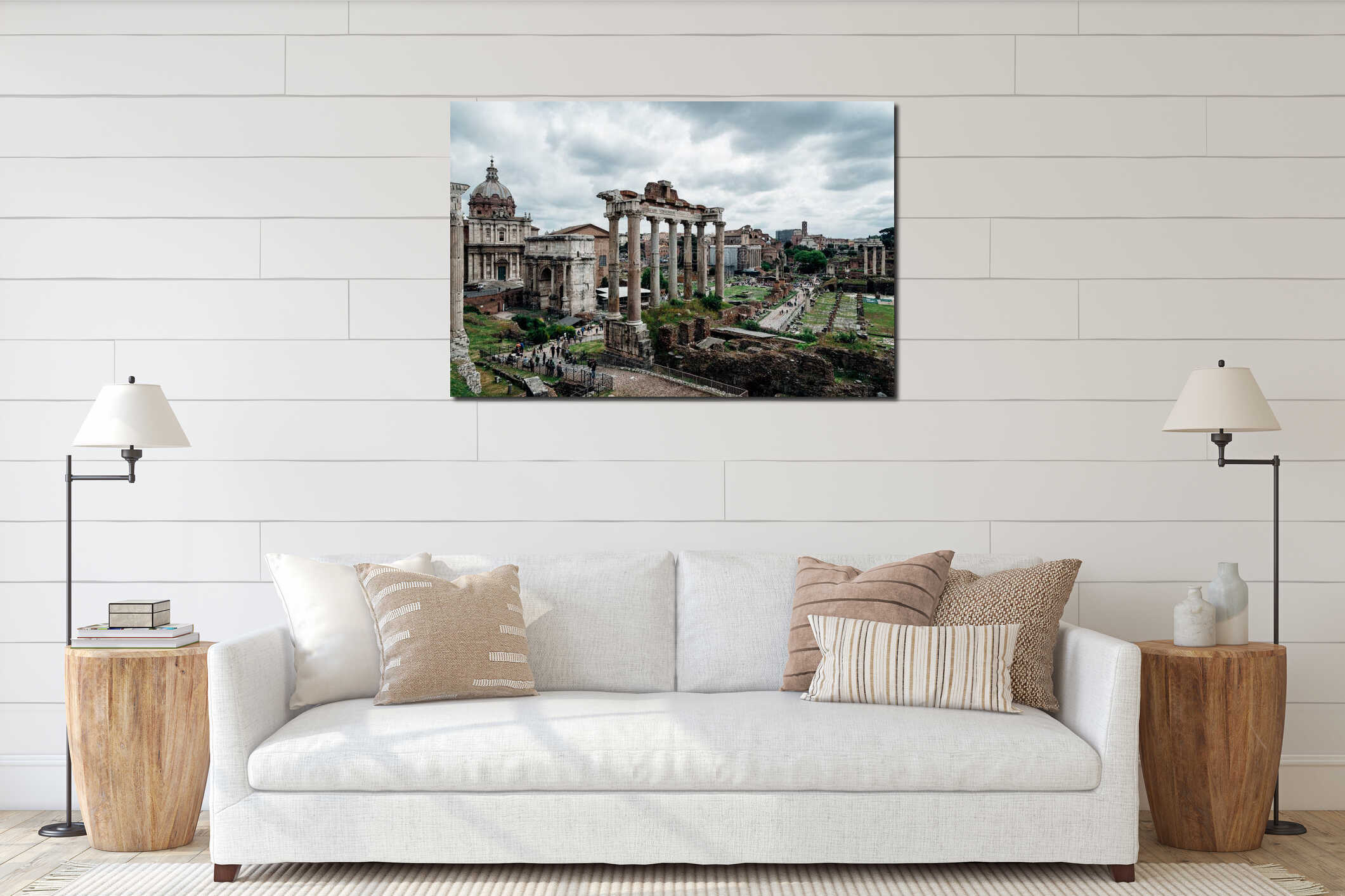 Roman Forum ruins interior mockup