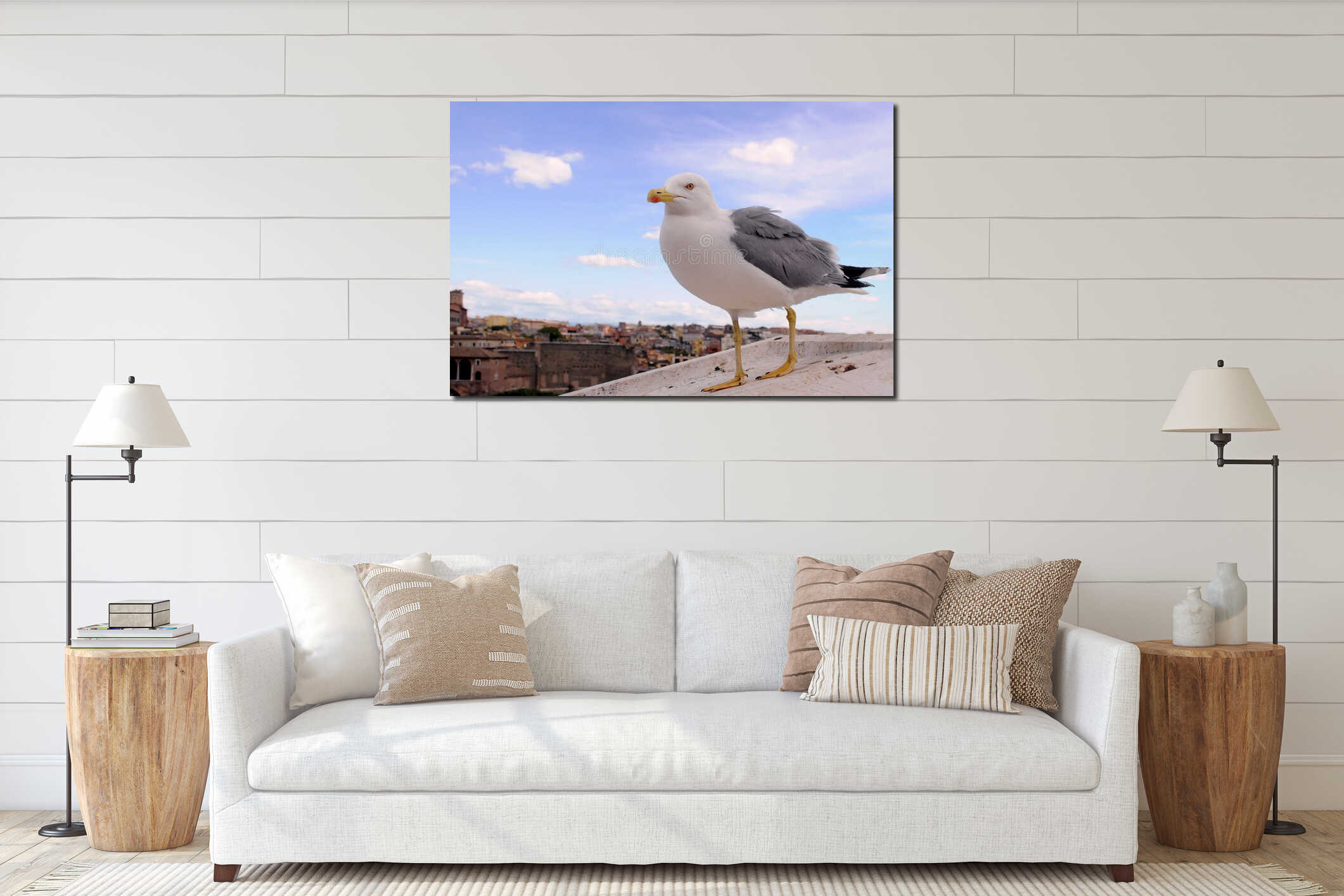 Seagull and Rome interior mockup