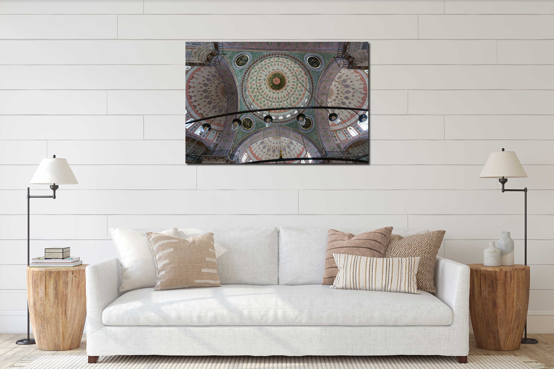 Interior Domes of New Mosque in Eminonu Istanbul Turkey interior mockup