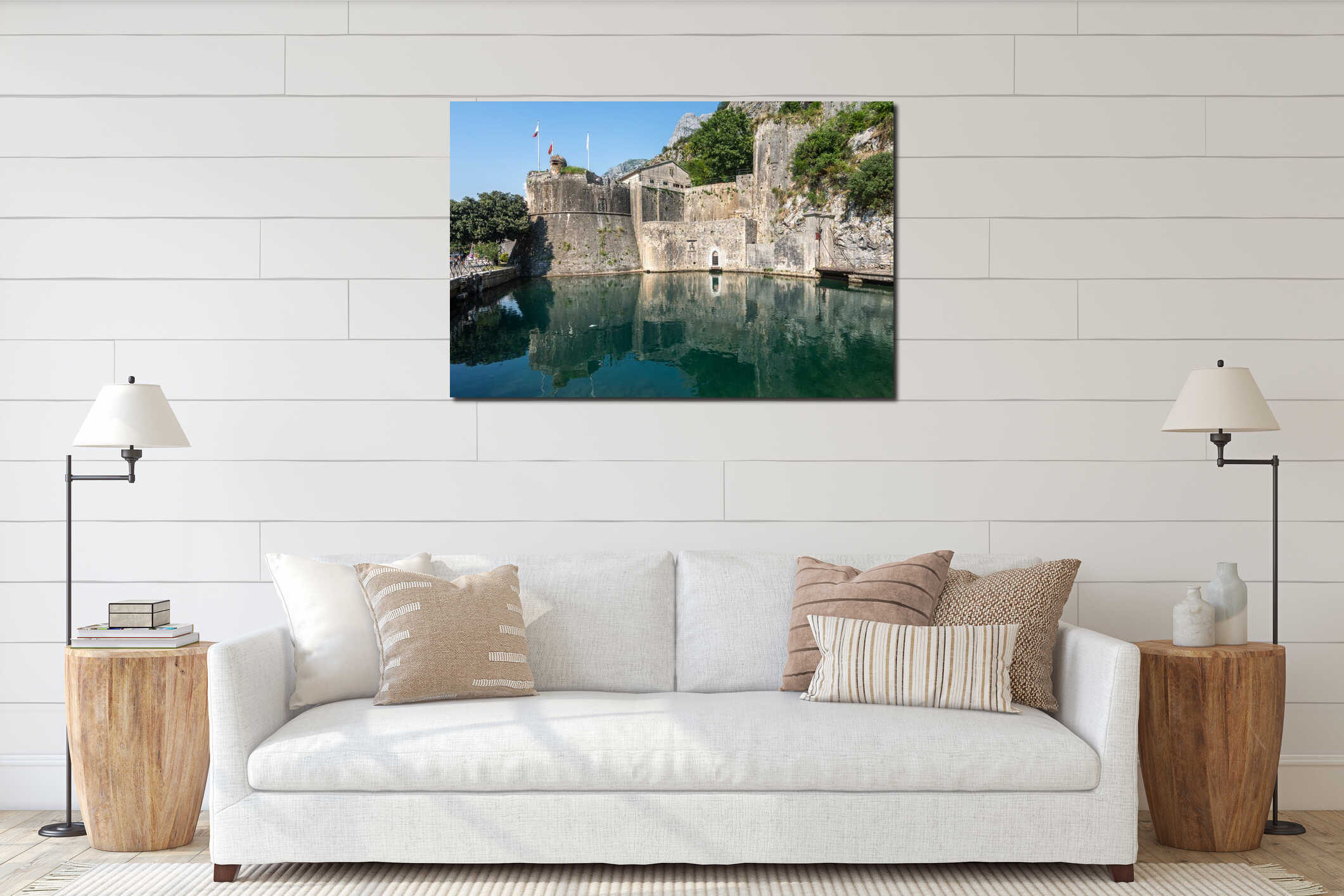 Walkway Leading to Kotor Old Town, UNESCO World Heritage Site, Montenegro interior mockup