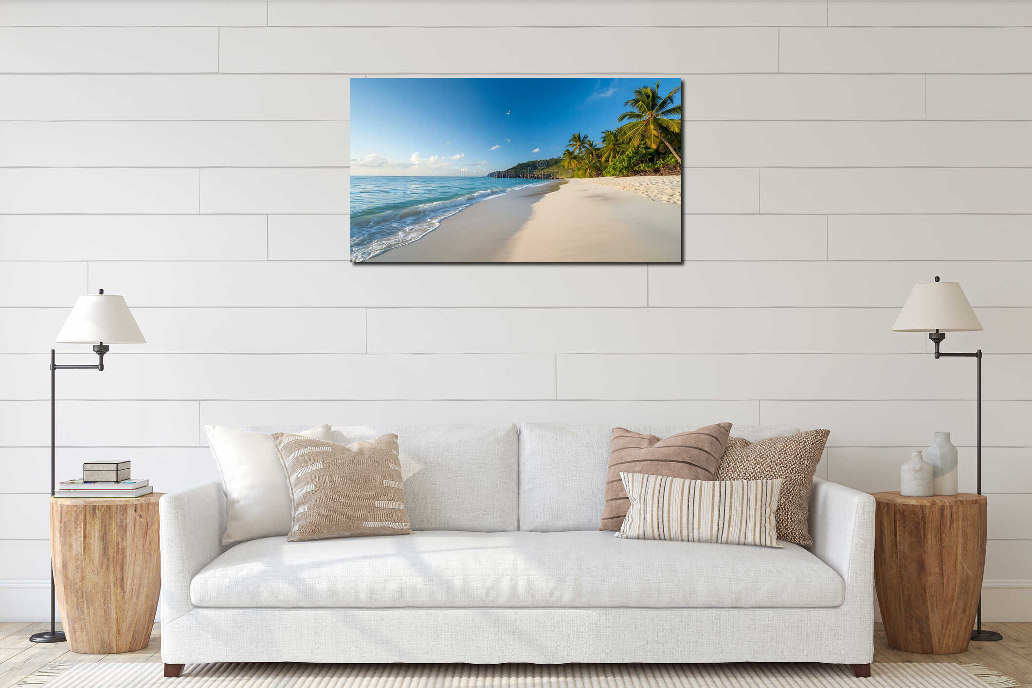 Canvas above sideboard for size context