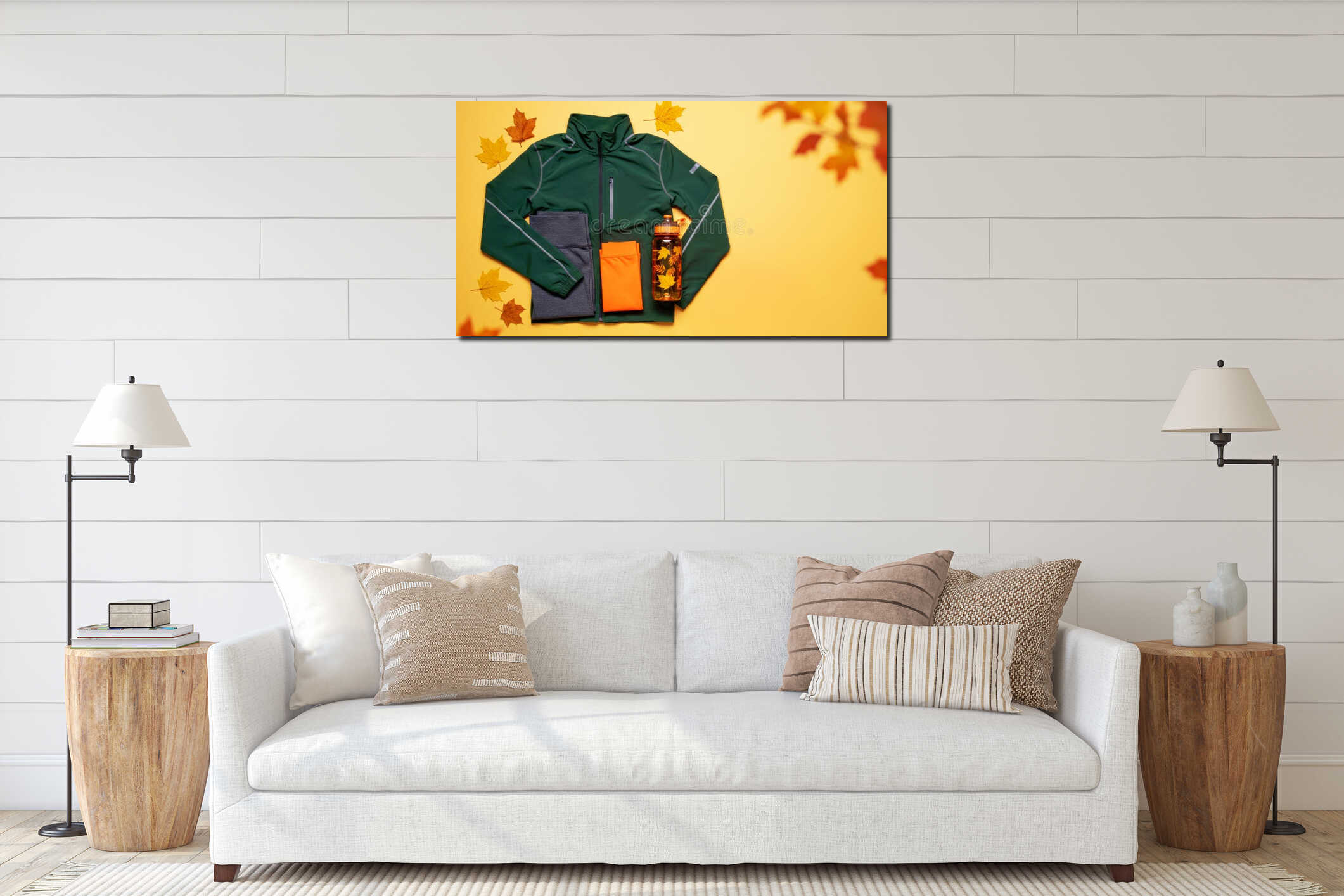 Canvas above sideboard for size context