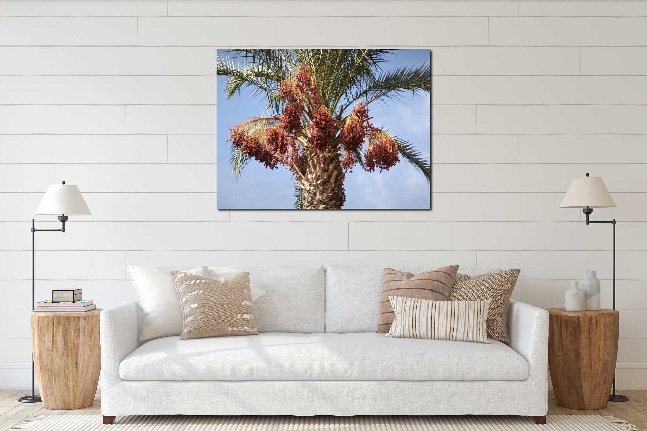 Dates On A Date Palm Tree interior mockup