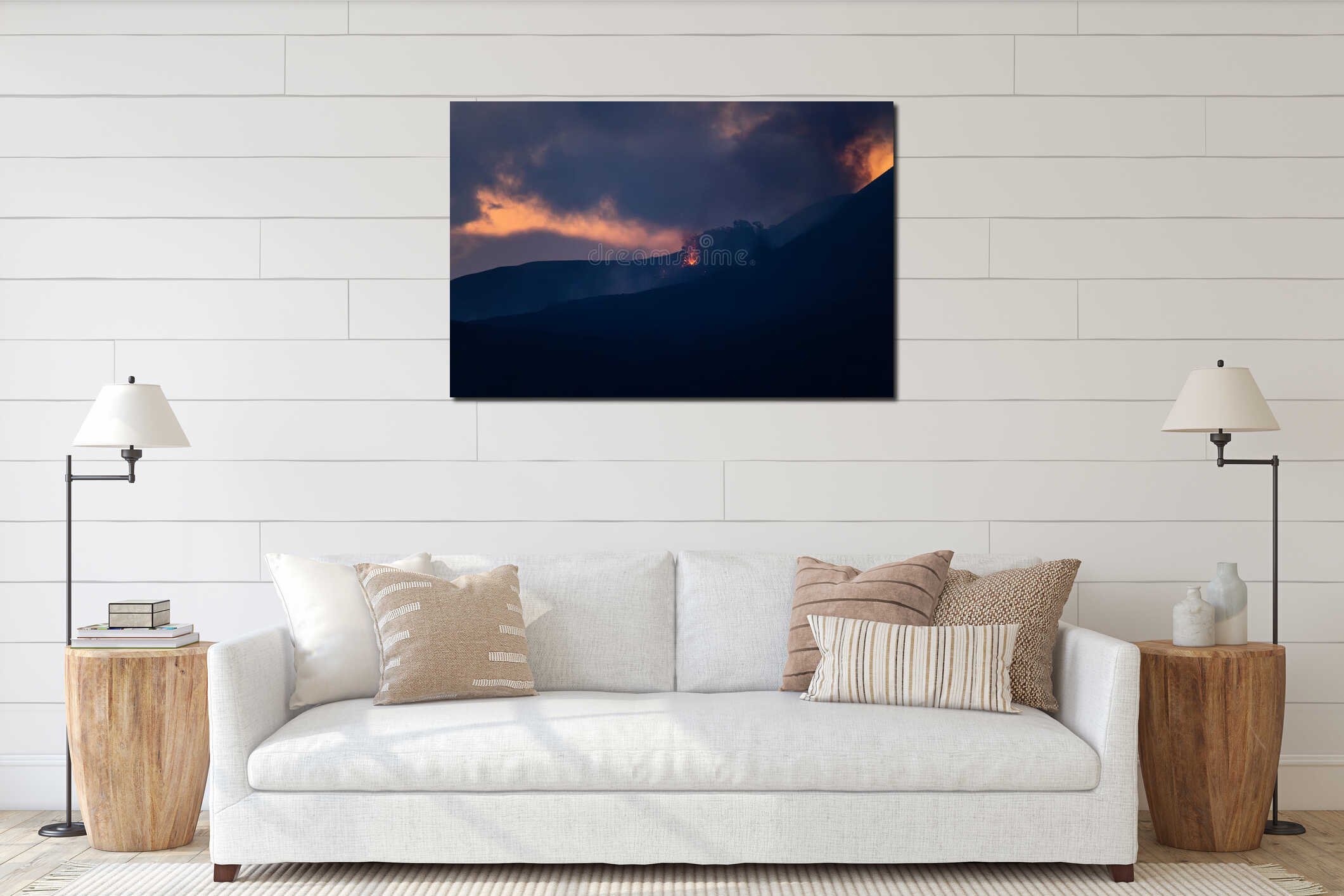 Intense Volcanic Activity at Dawn on Barren Island, India interior mockup