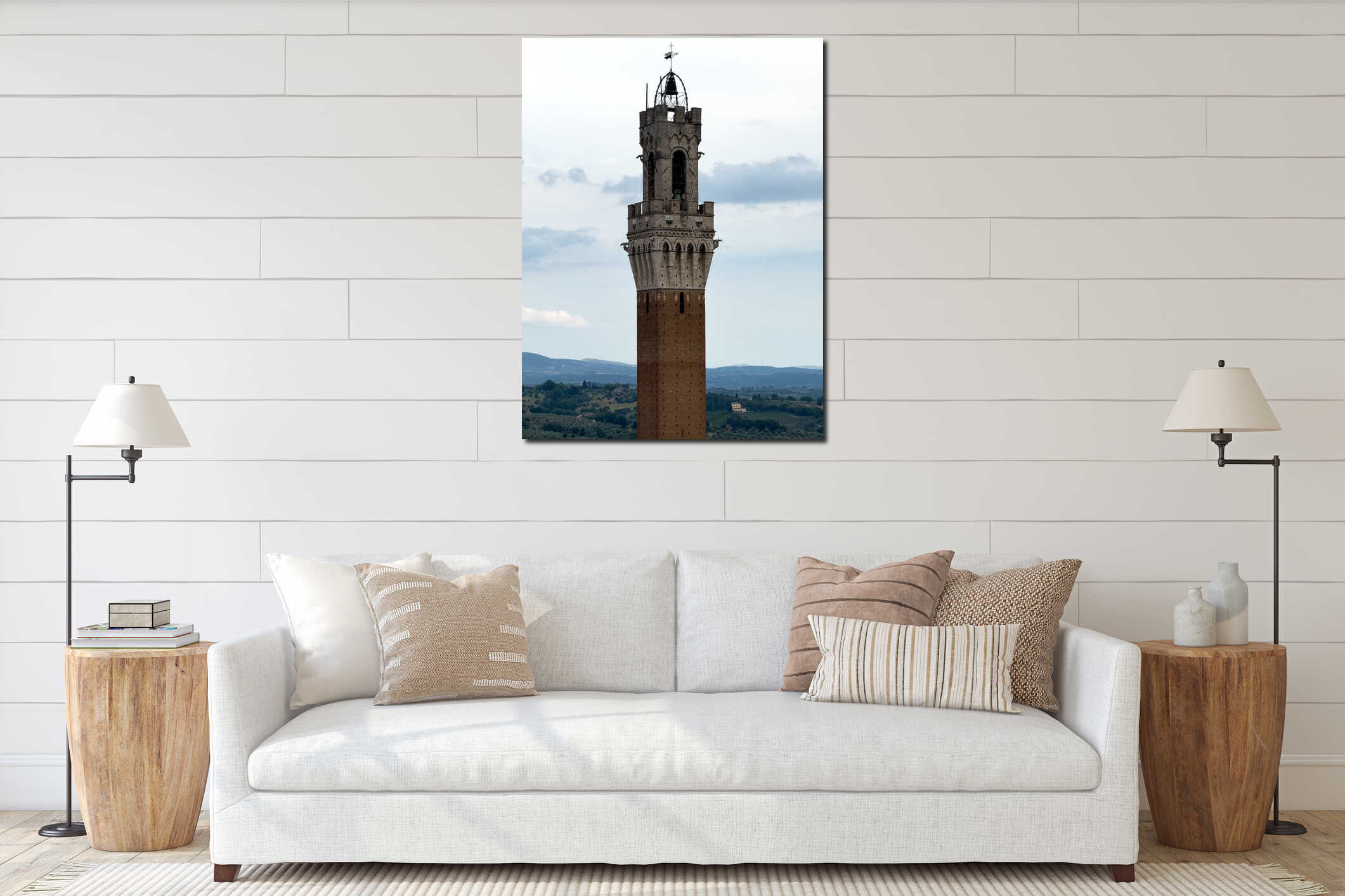 Torre del Mangia - Siena, Italy interior mockup