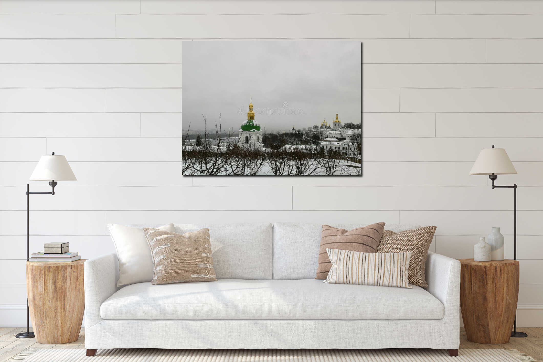 Kyiv Pechersk Lavra, also known as the Kyivan Caves Monastery interior mockup