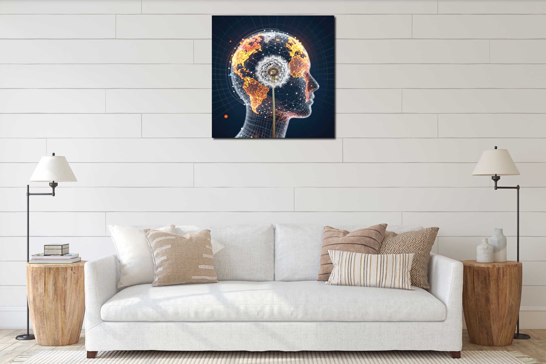 Digital Fusion: Nature Meets Technology interior mockup