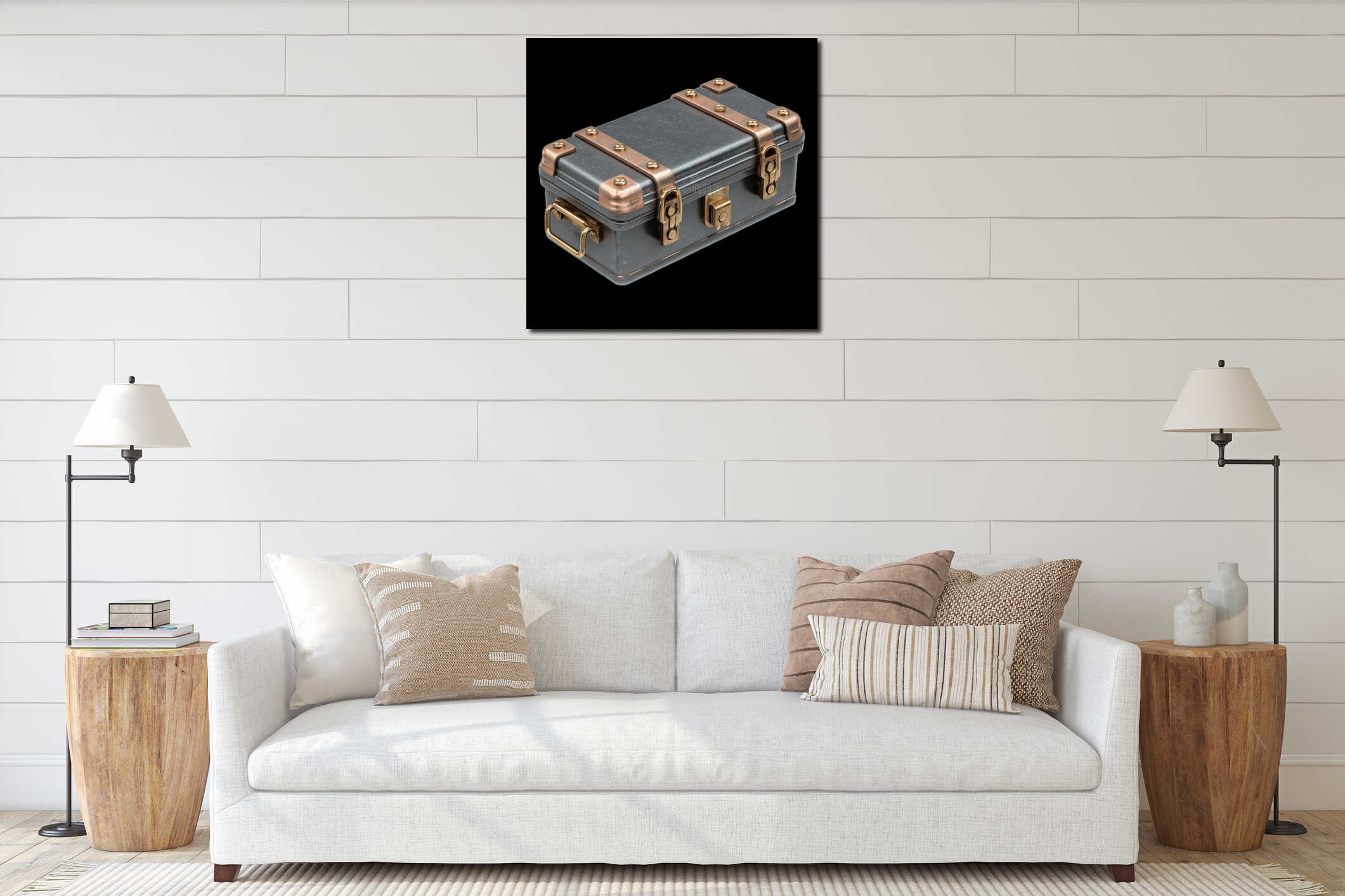 Canvas above sideboard for size context