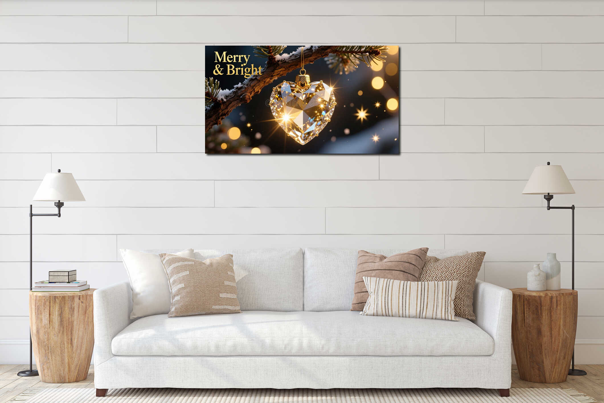 Canvas above sideboard for size context