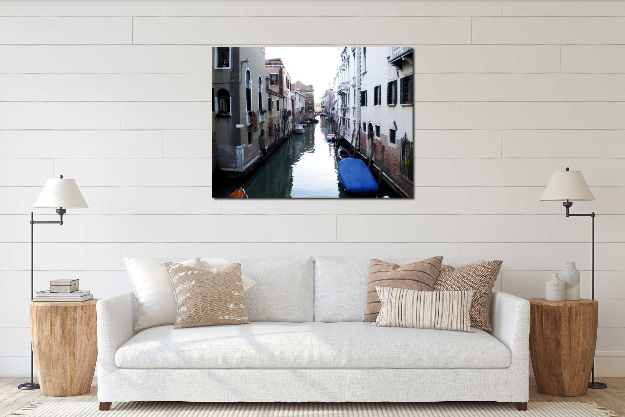 Canvas above sideboard for size context