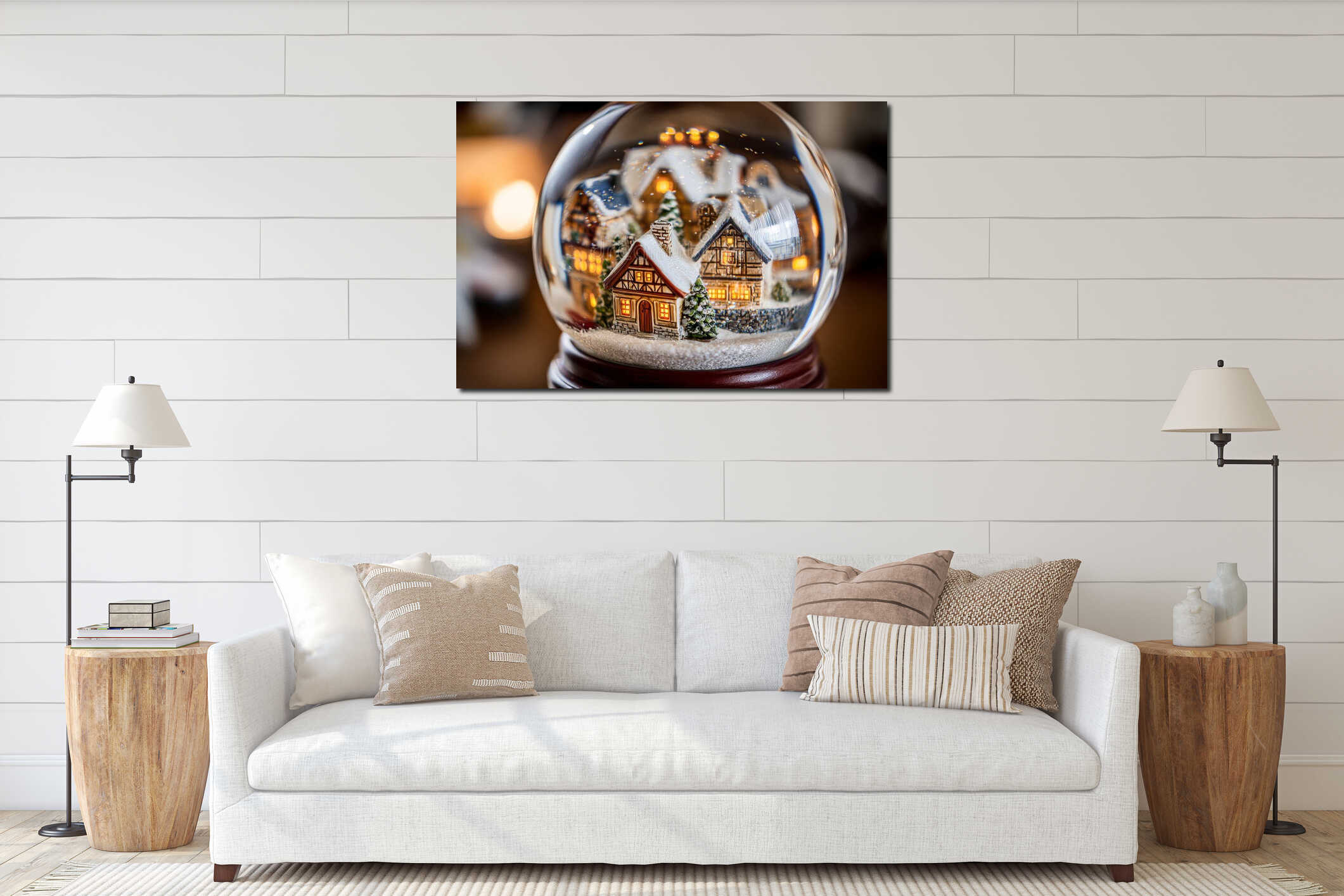 Canvas above sideboard for size context