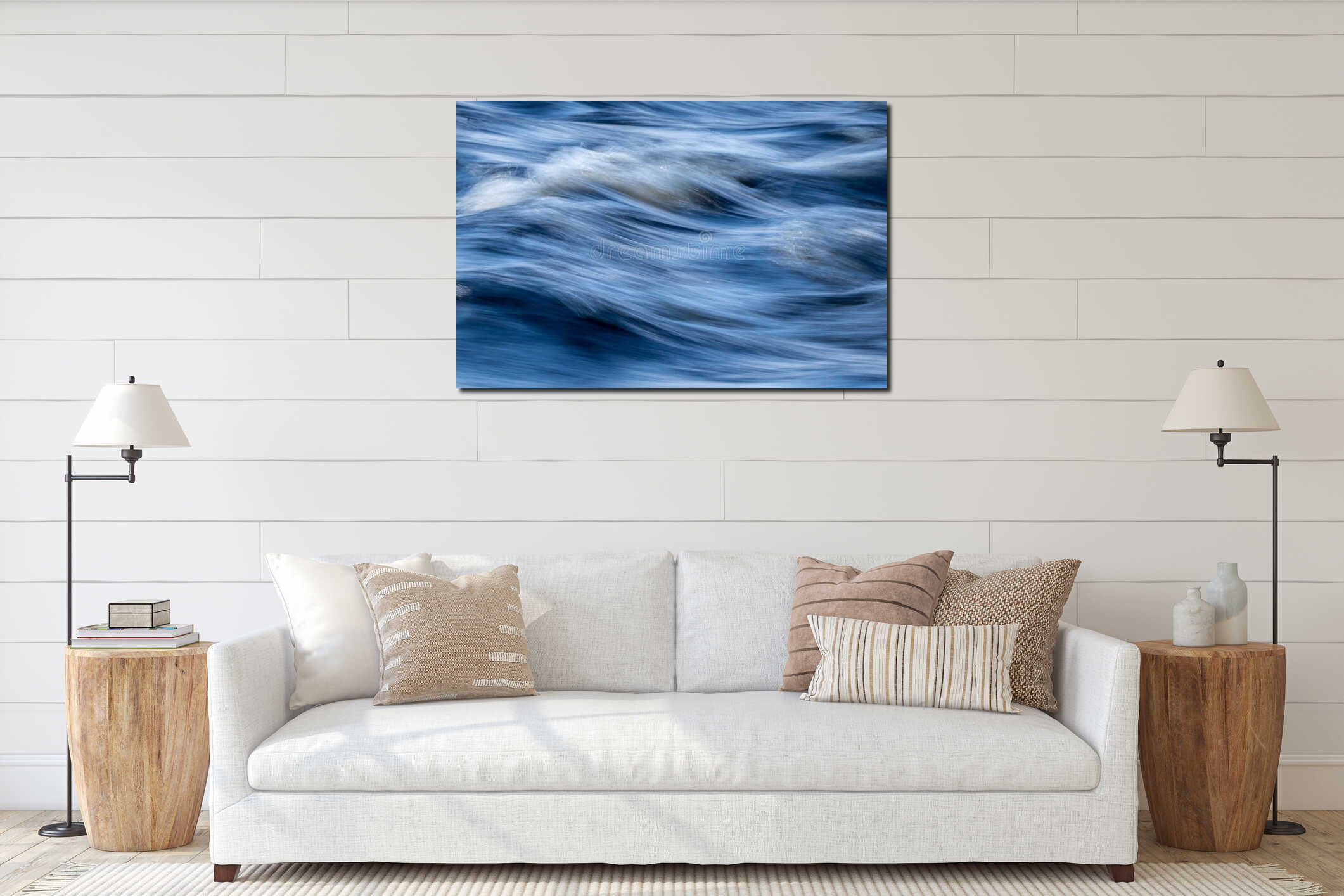 Canvas above sideboard for size context