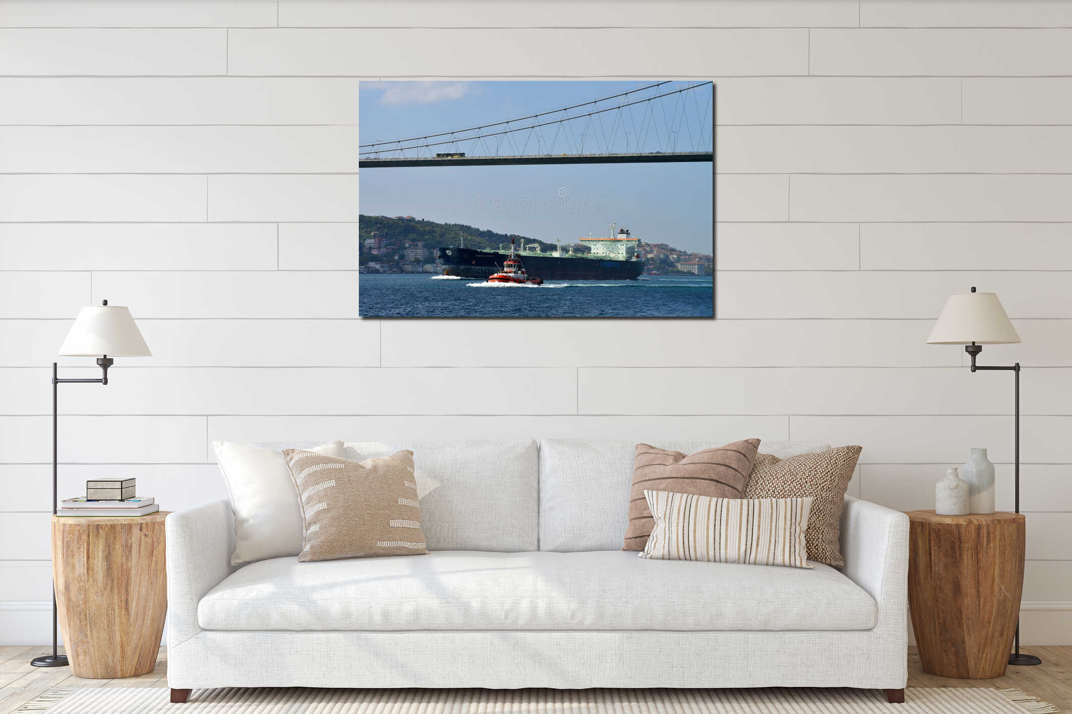 Transport on and under Ataturk Bridge interior mockup